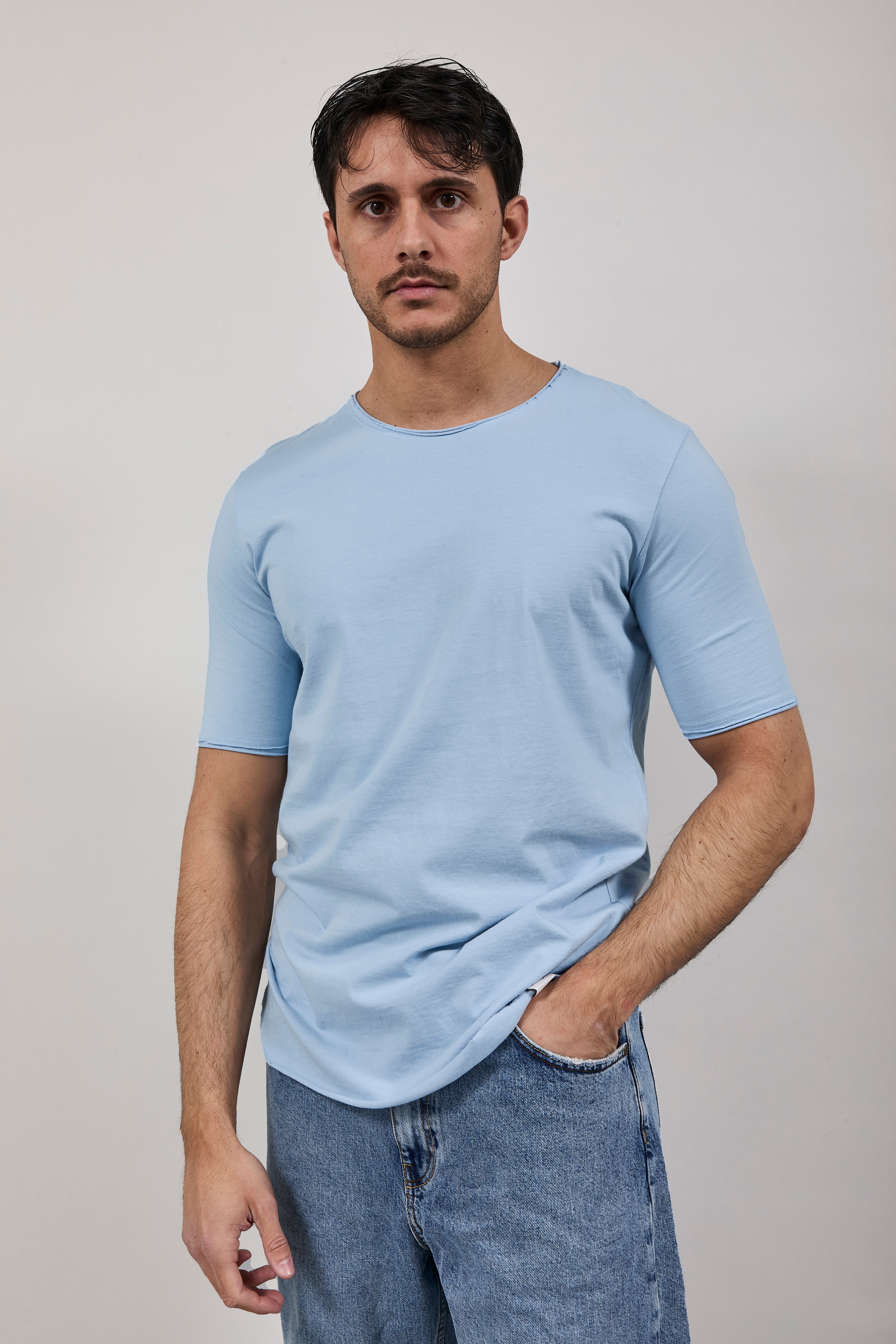 T-shirt Imperial Taglio vivo Azzurra