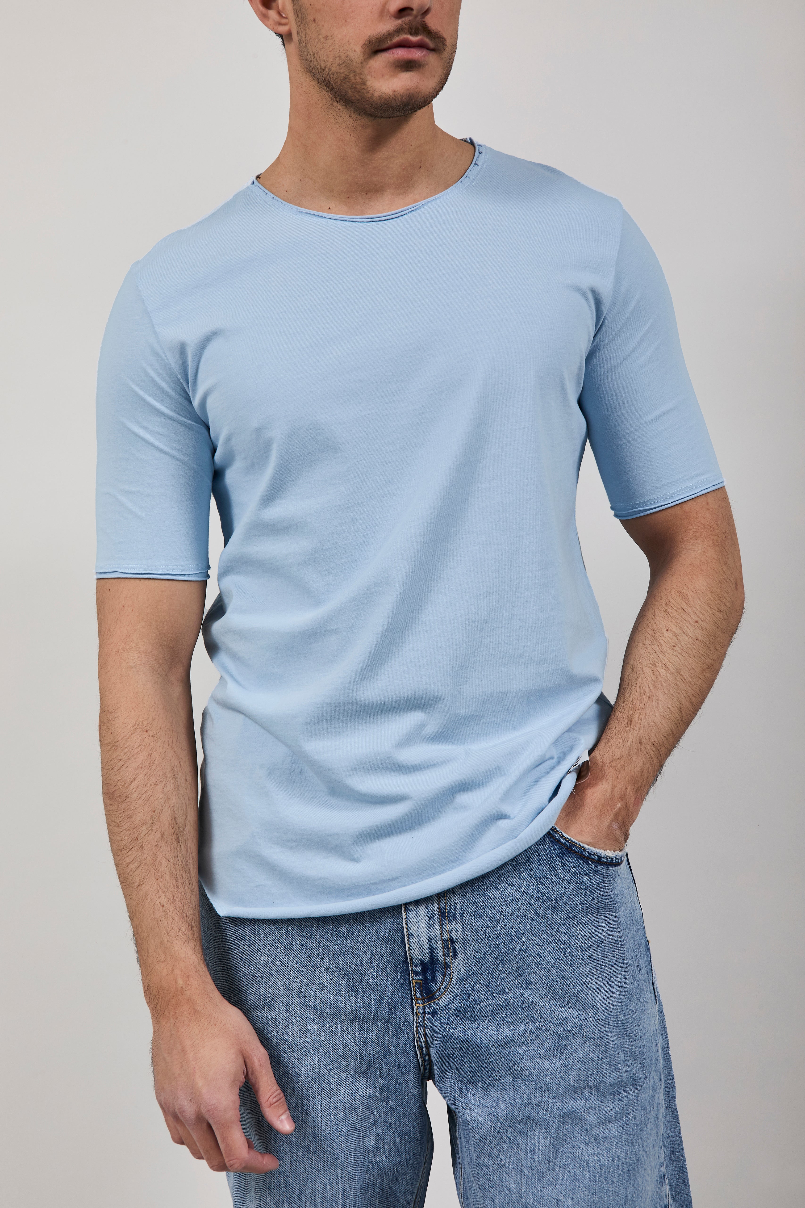 T-shirt Imperial Taglio vivo Azzurra