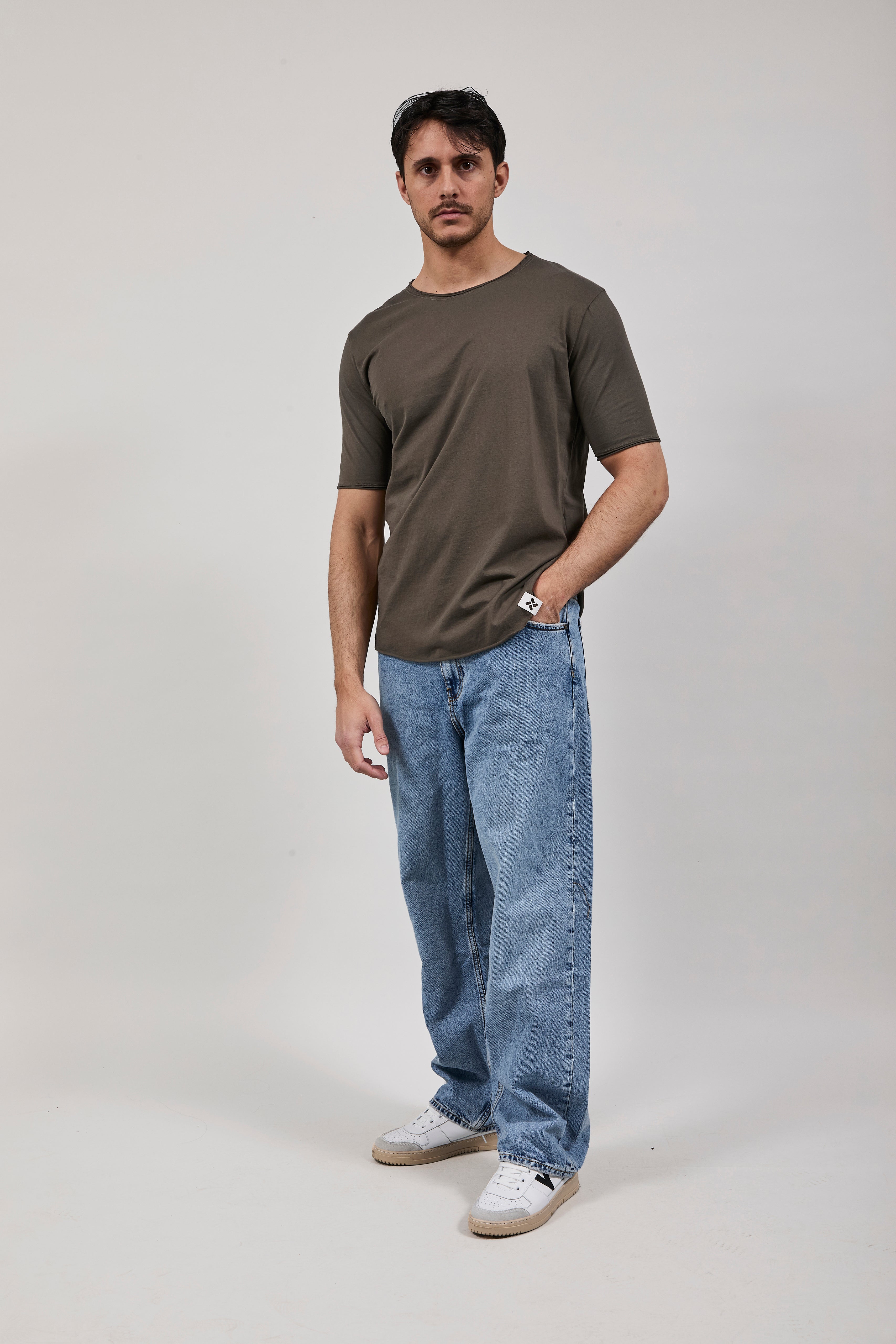T-shirt Imperial Taglio vivo Verde Militare