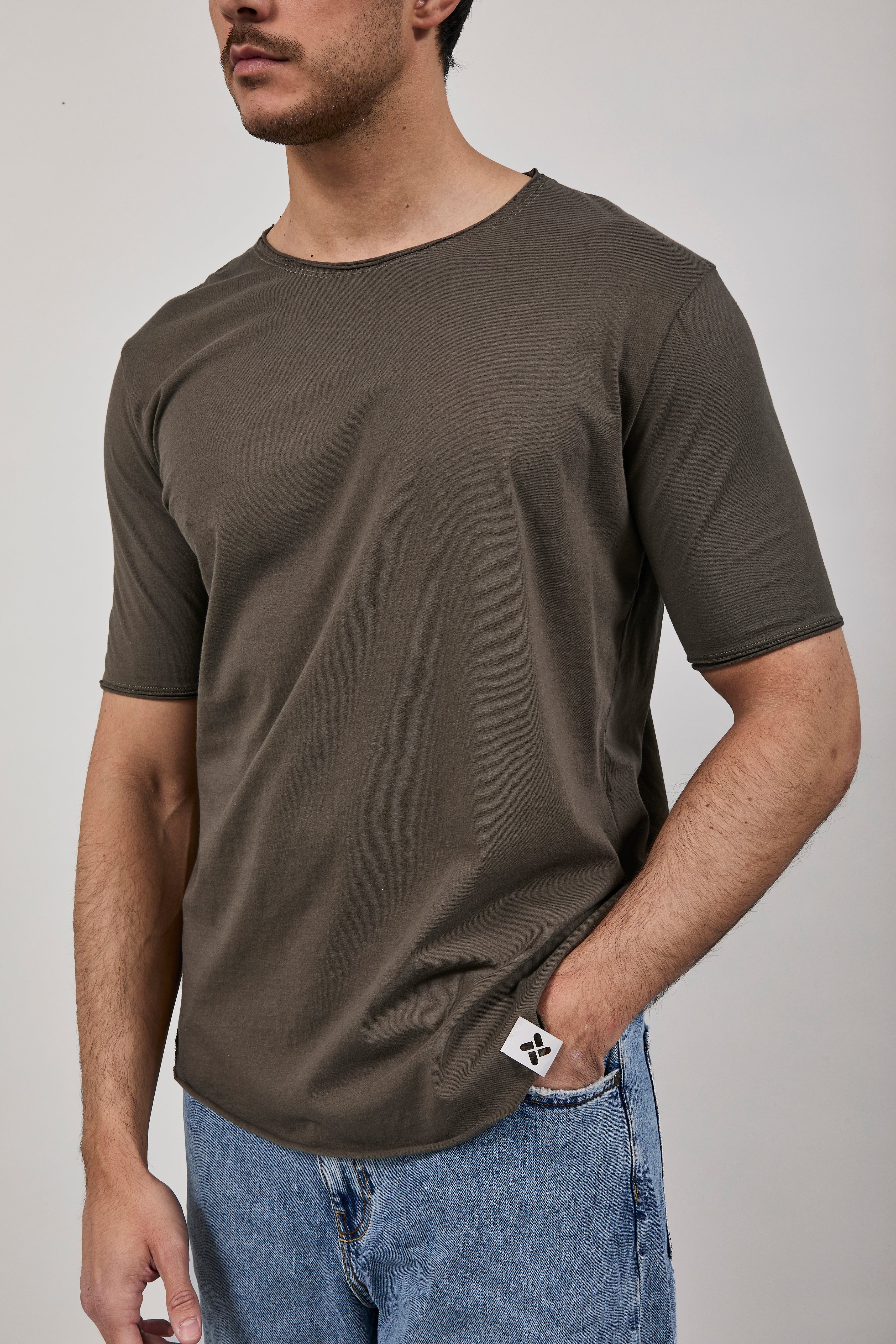 T-shirt Imperial Taglio vivo Verde Militare