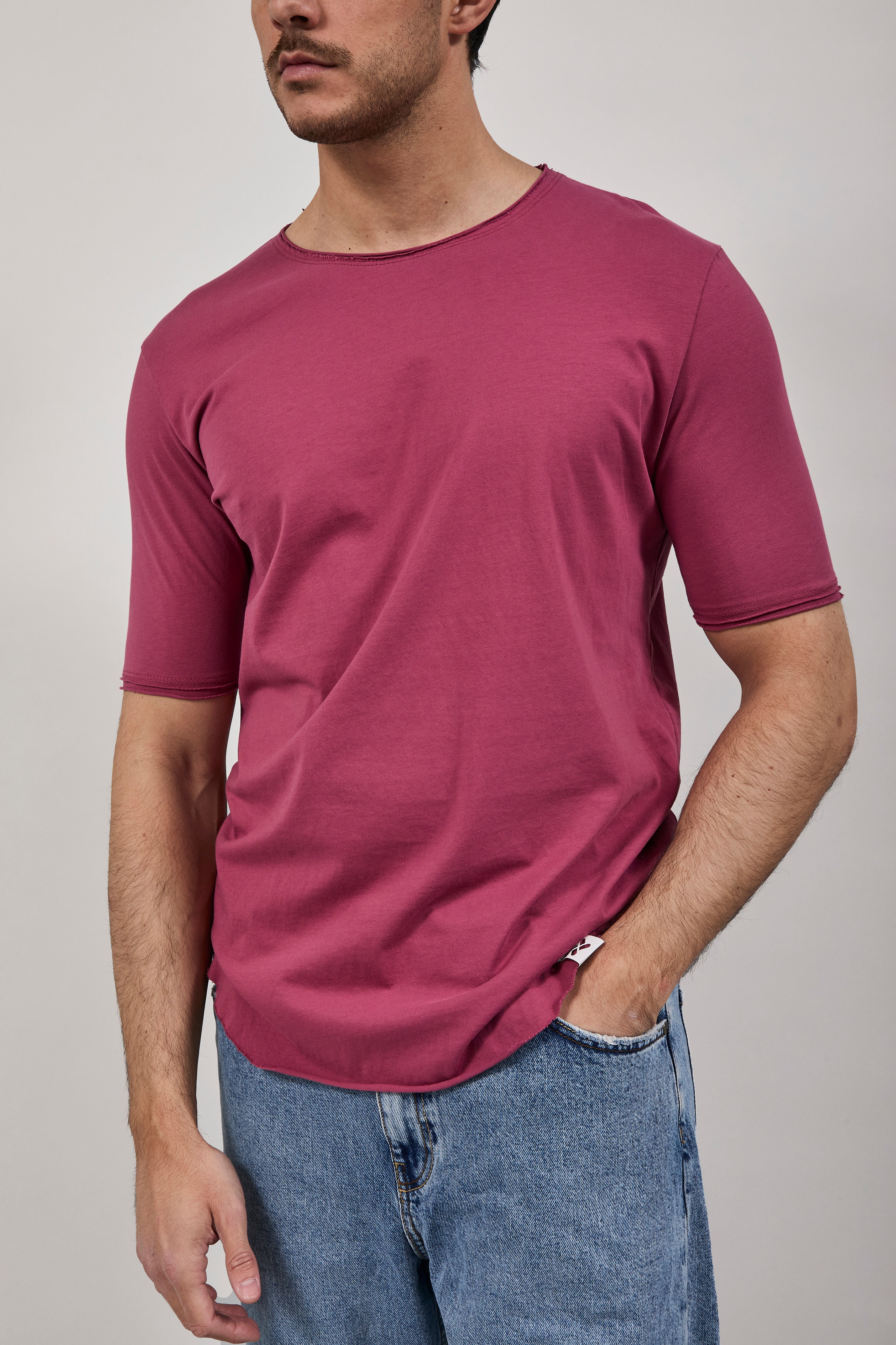 T-shirt Imperial Taglio vivo Indian red