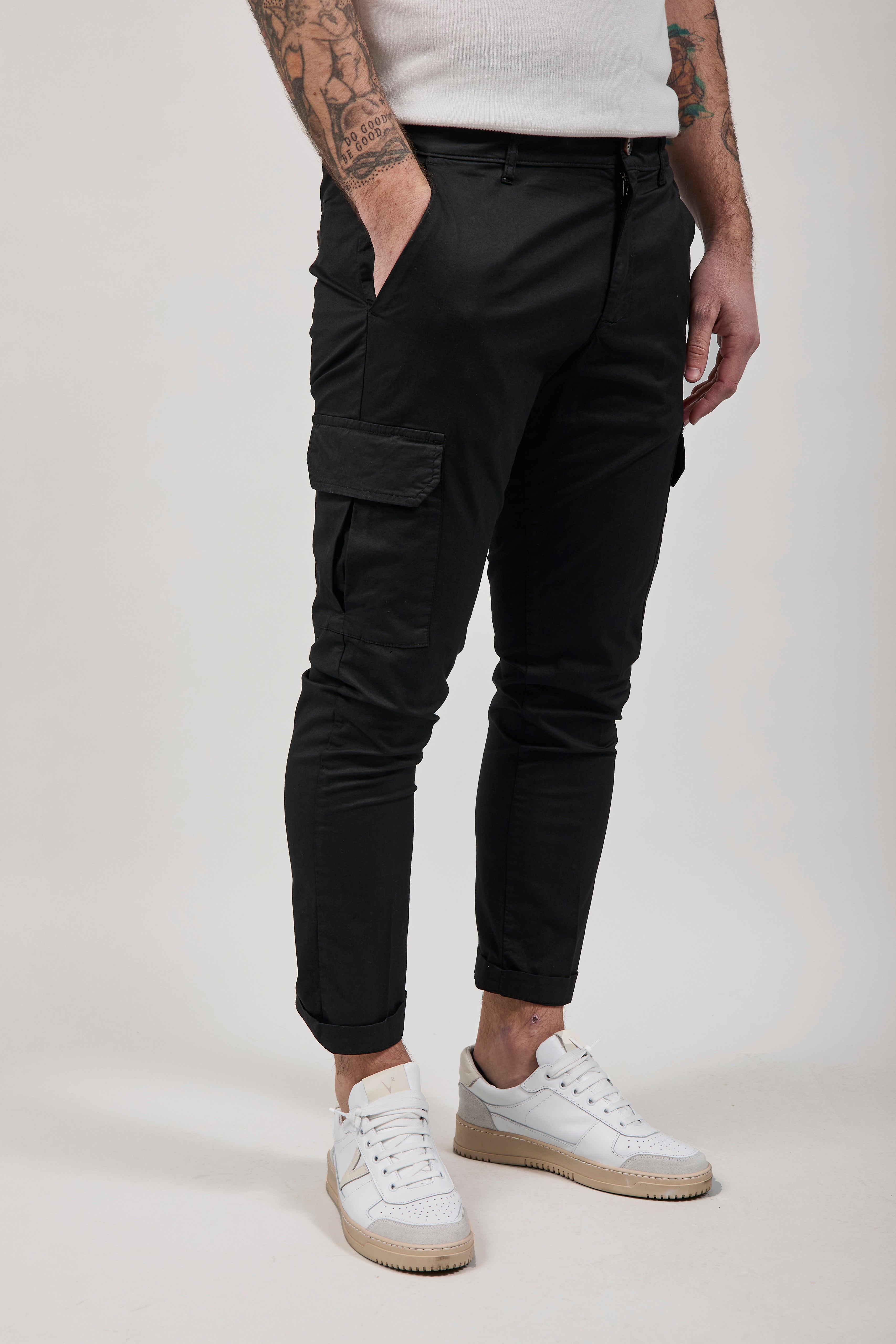 Pantalone Over-d Nero P05