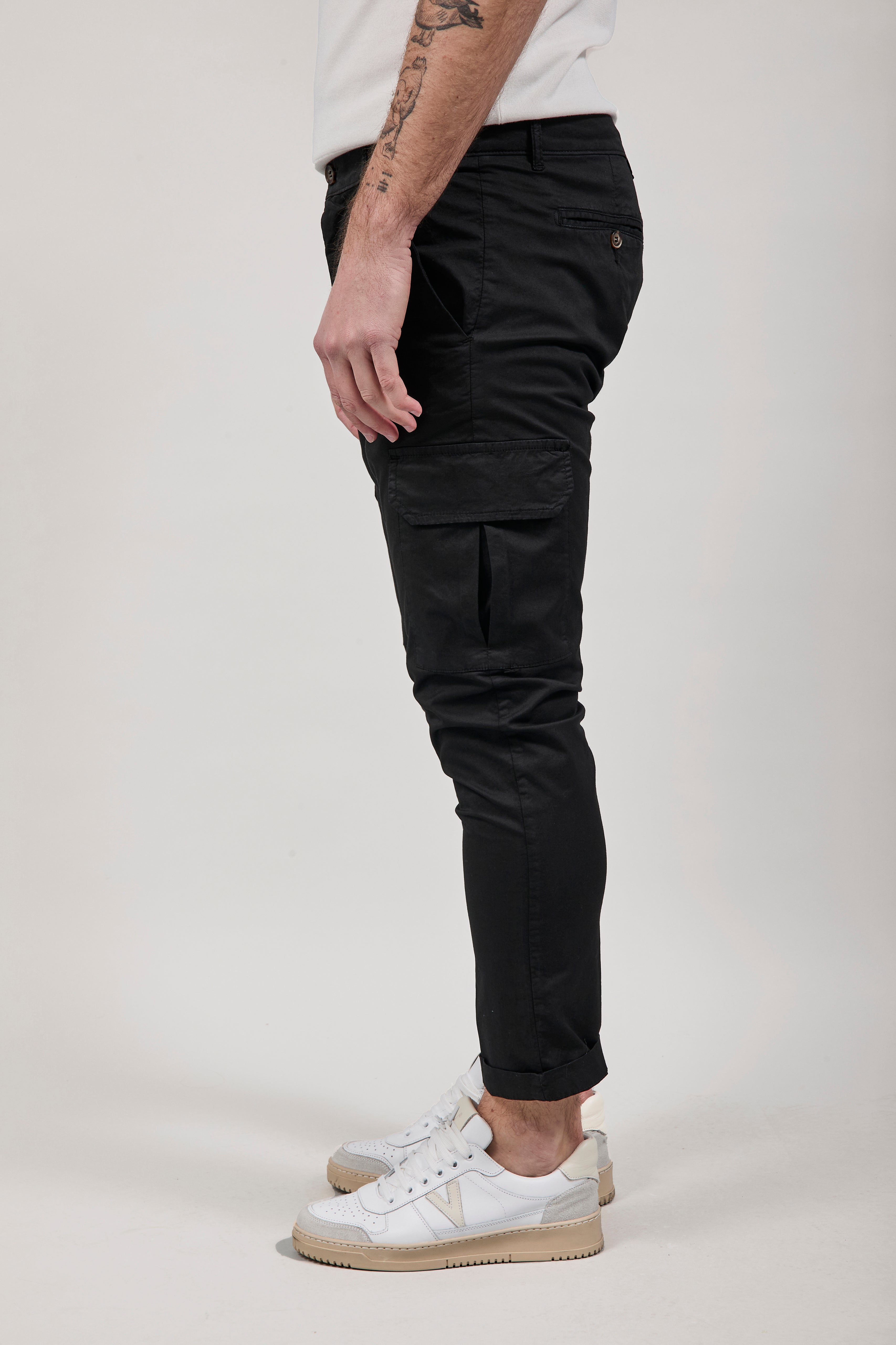 Pantalone Over-d Nero P05