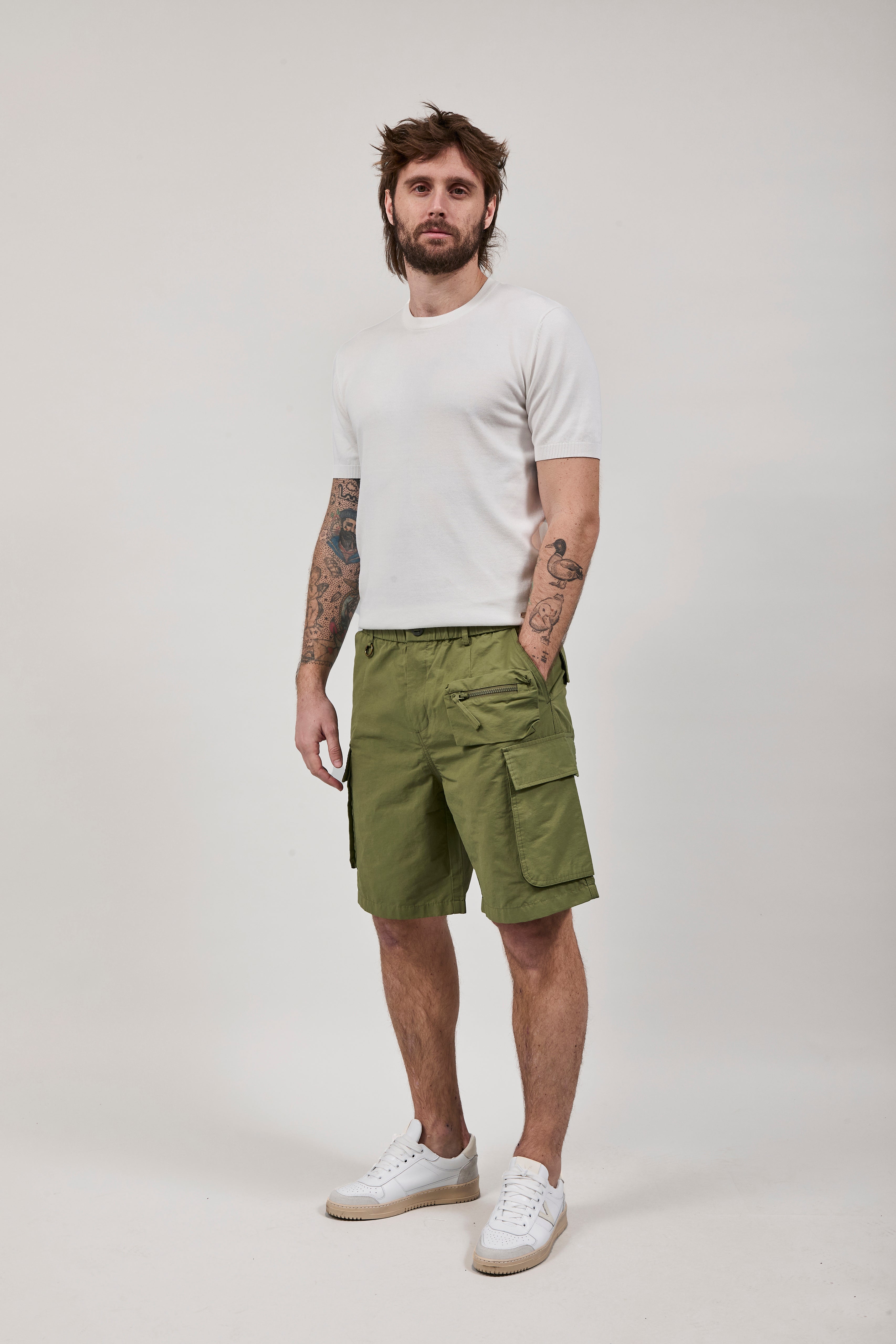 Bermuda Gianni Lupo Double Label Verde 102