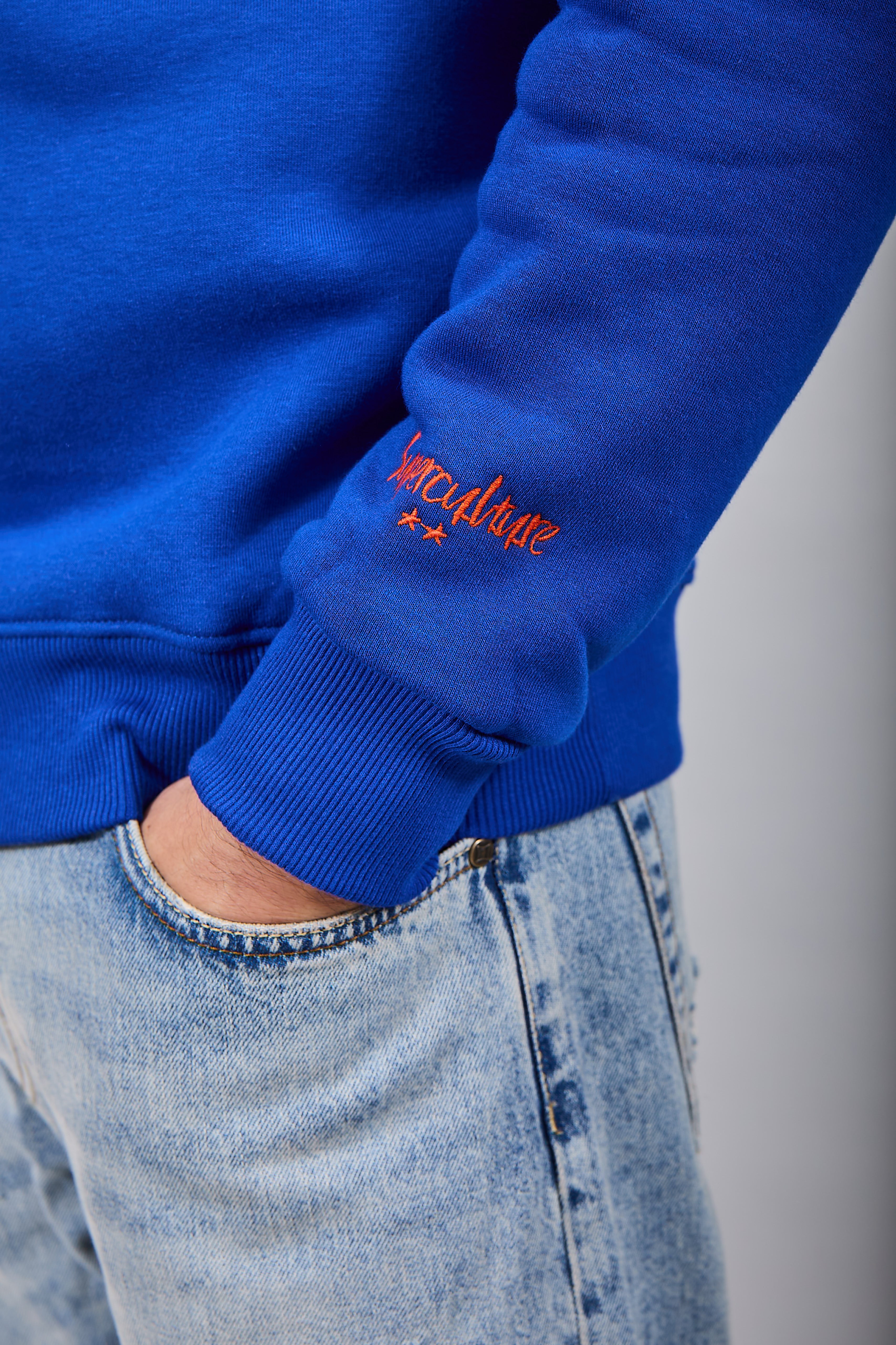 Felpa Superculture Girocollo Royal A1369 (12218674839892)