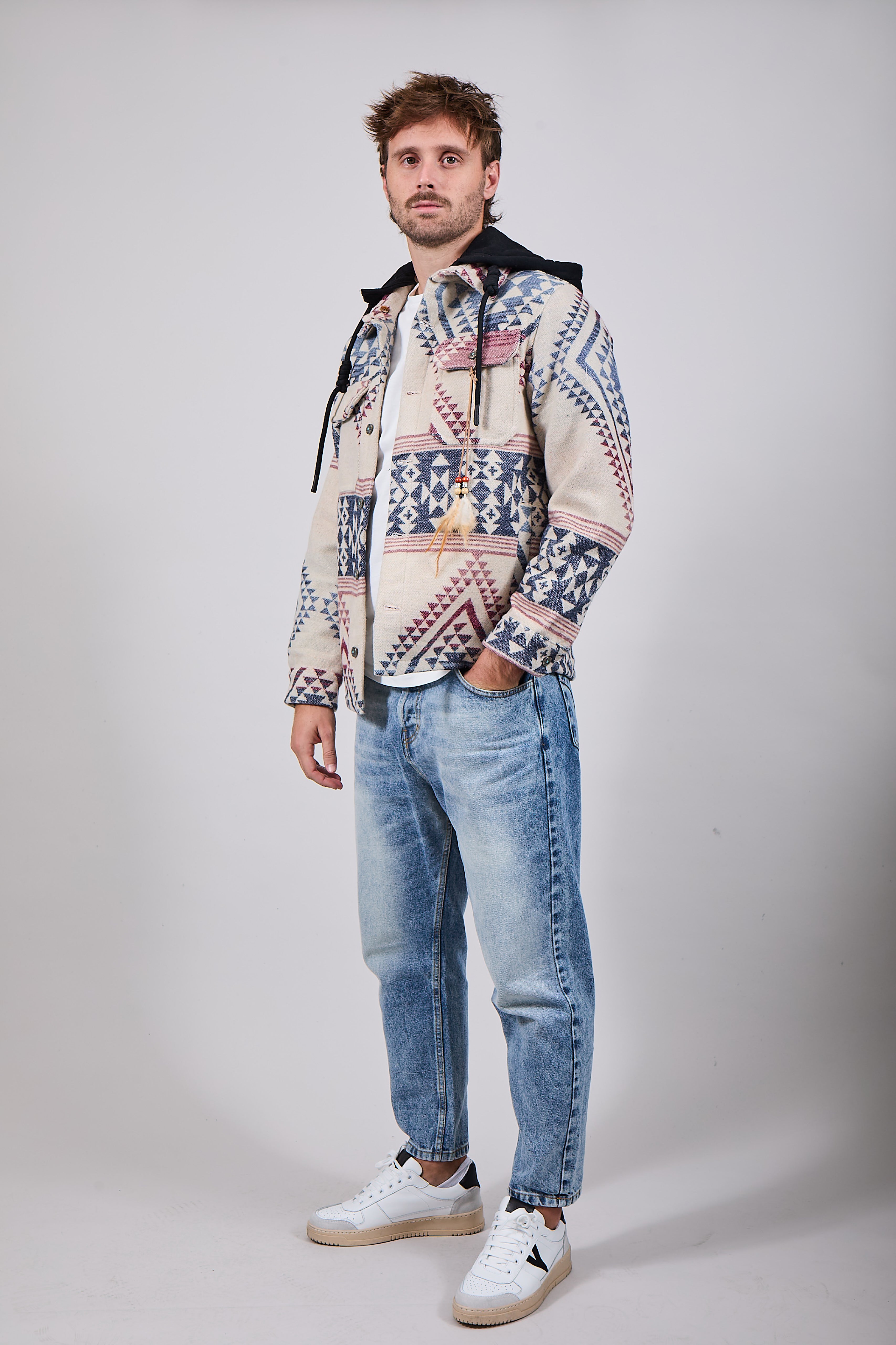 Overshirt Berna Cappuccio Azteco 277 (12235769282900)