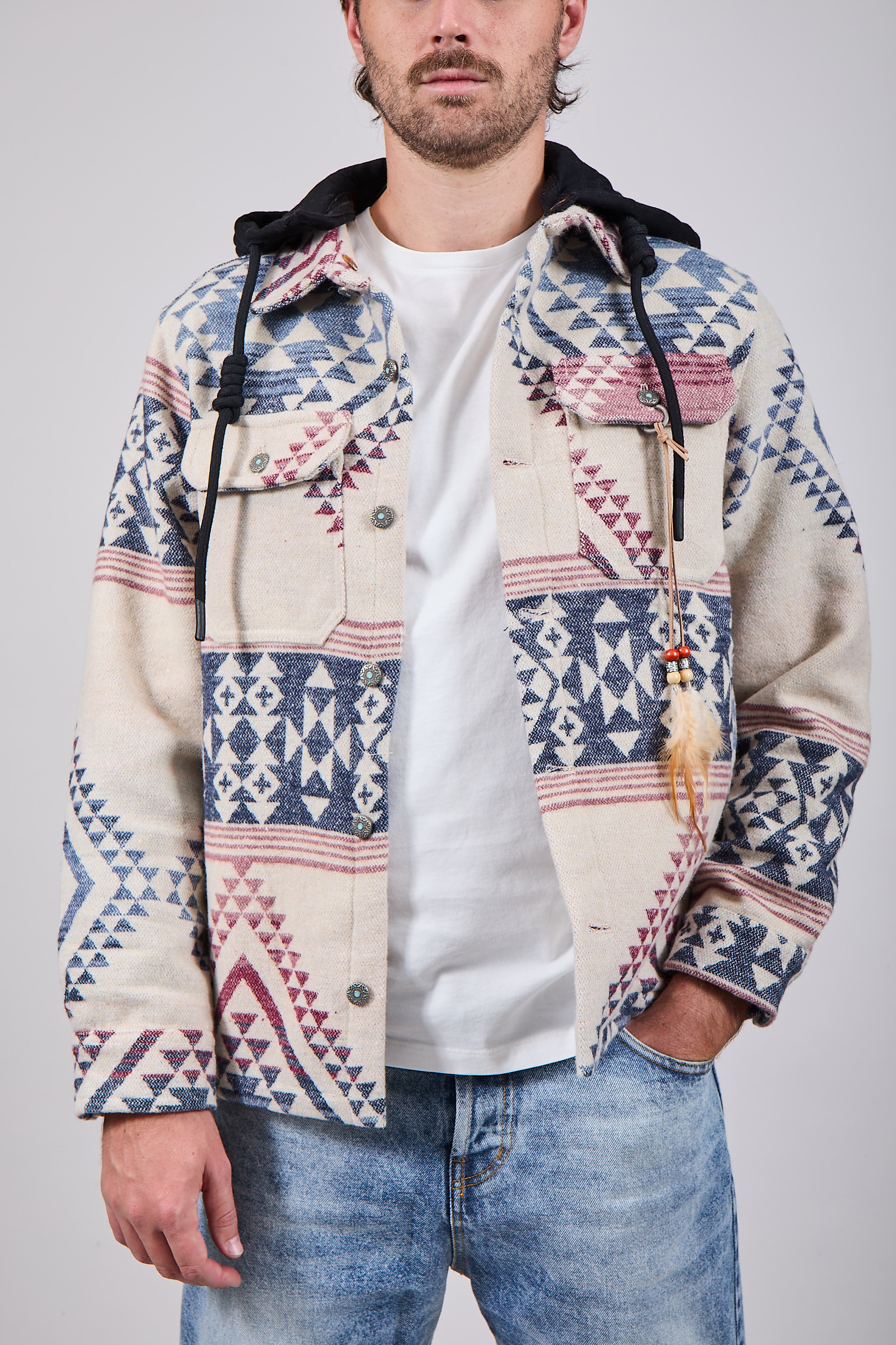 Overshirt Berna Cappuccio Azteco 277 (12235769282900)