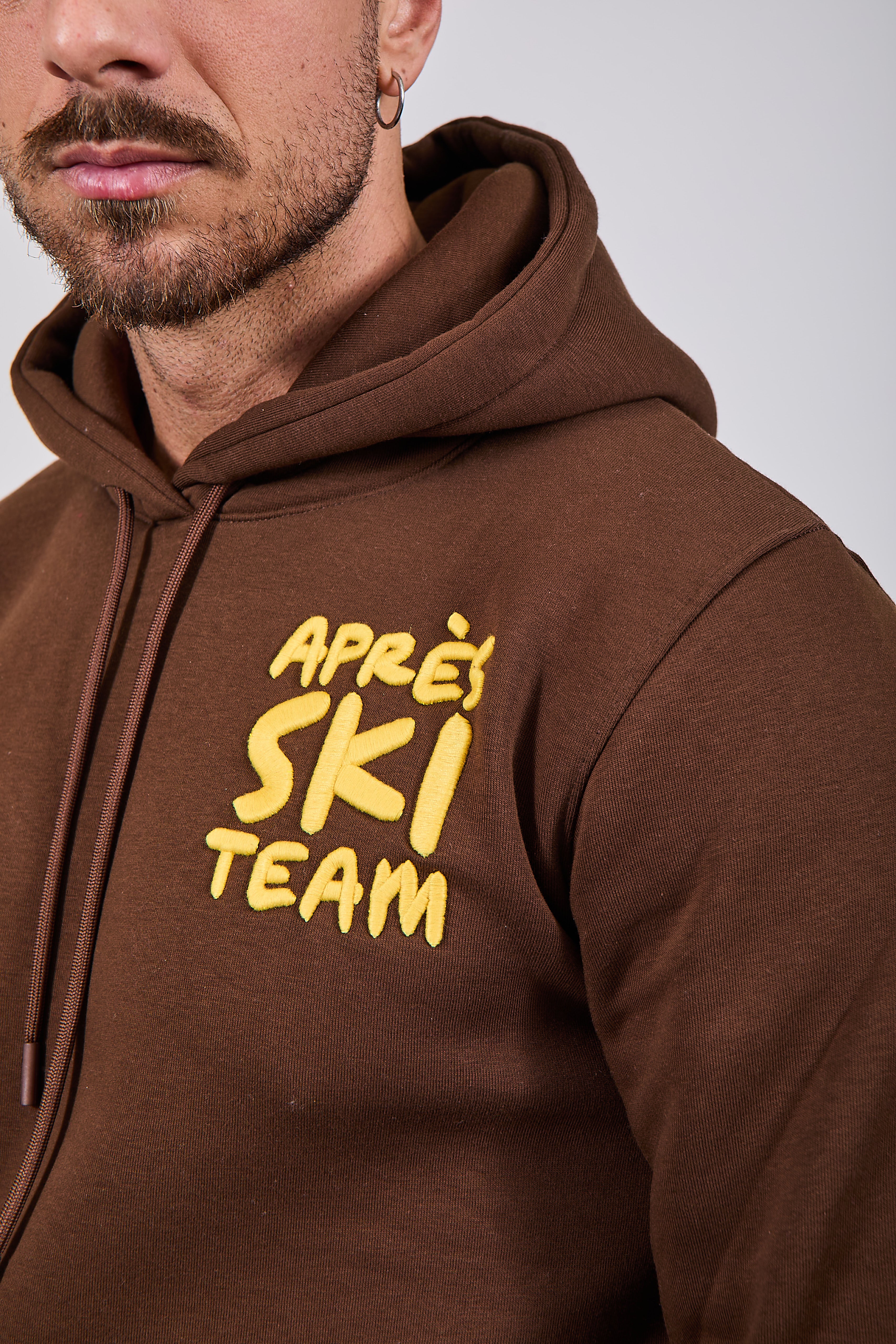 Felpa Superculture Cappuccio Cioccolato A1387 (12218649542996)