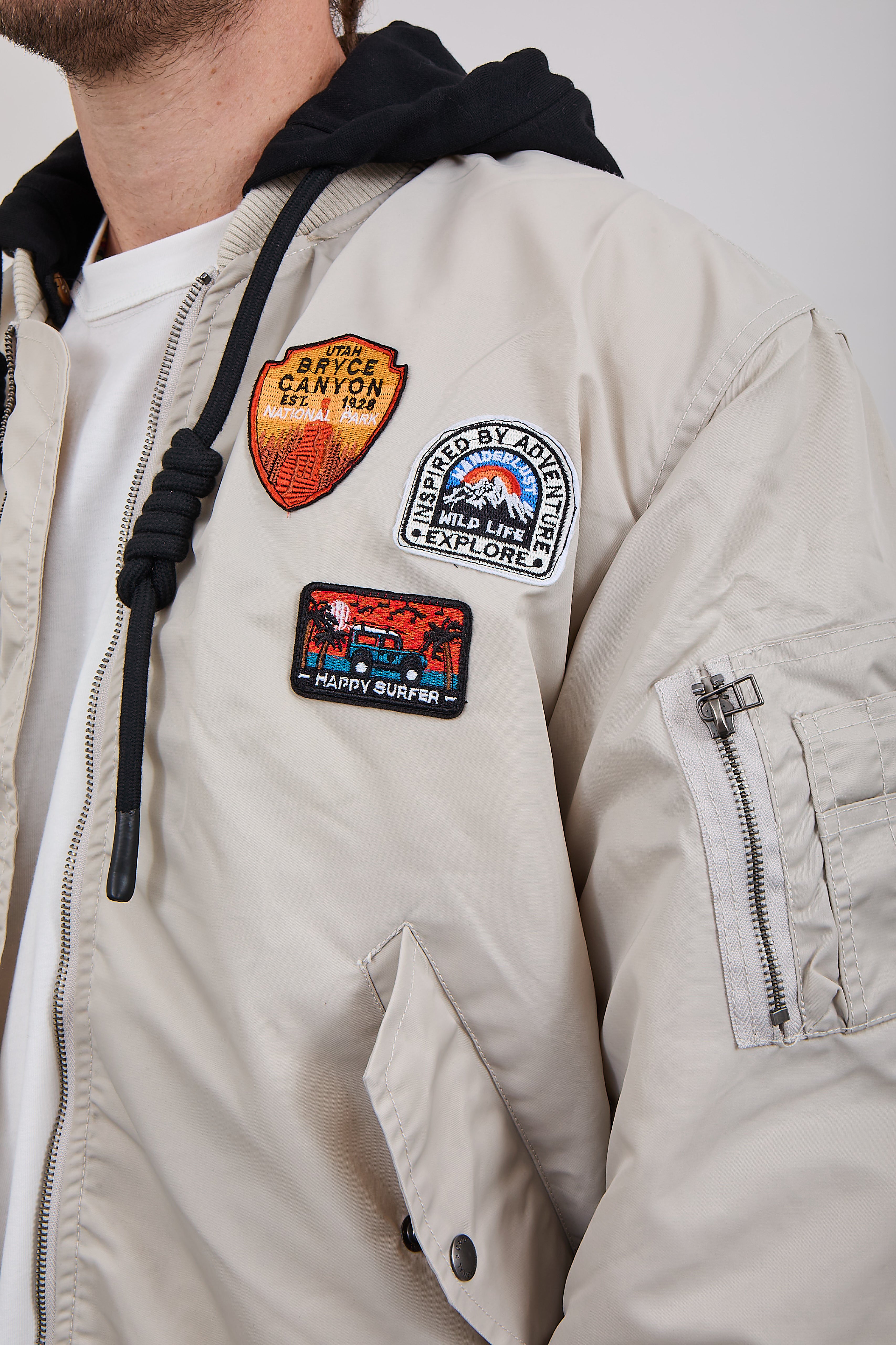 Bomber Berna Patch Beige (12300263588180)