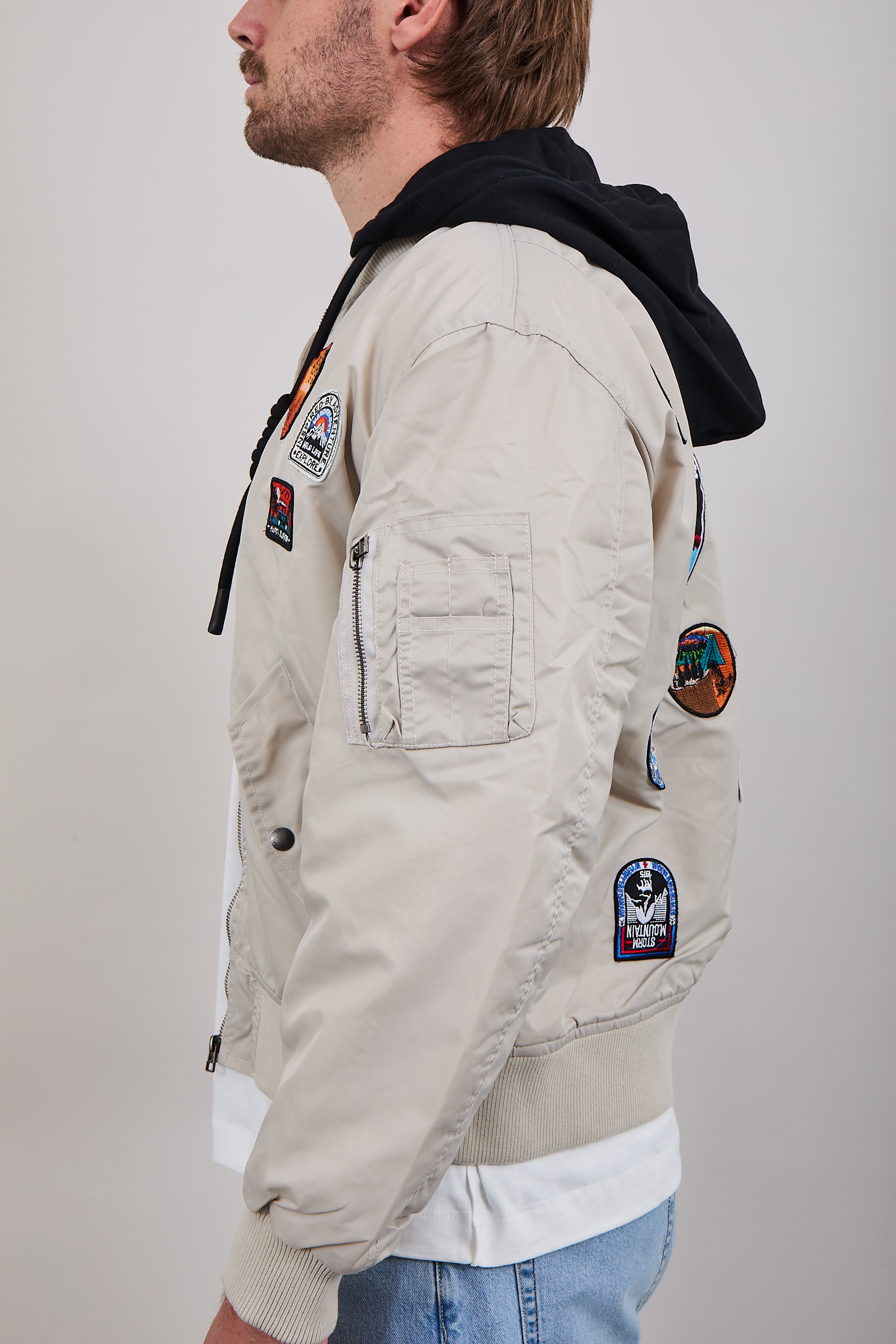 Bomber Berna Patch Beige (12300263588180)