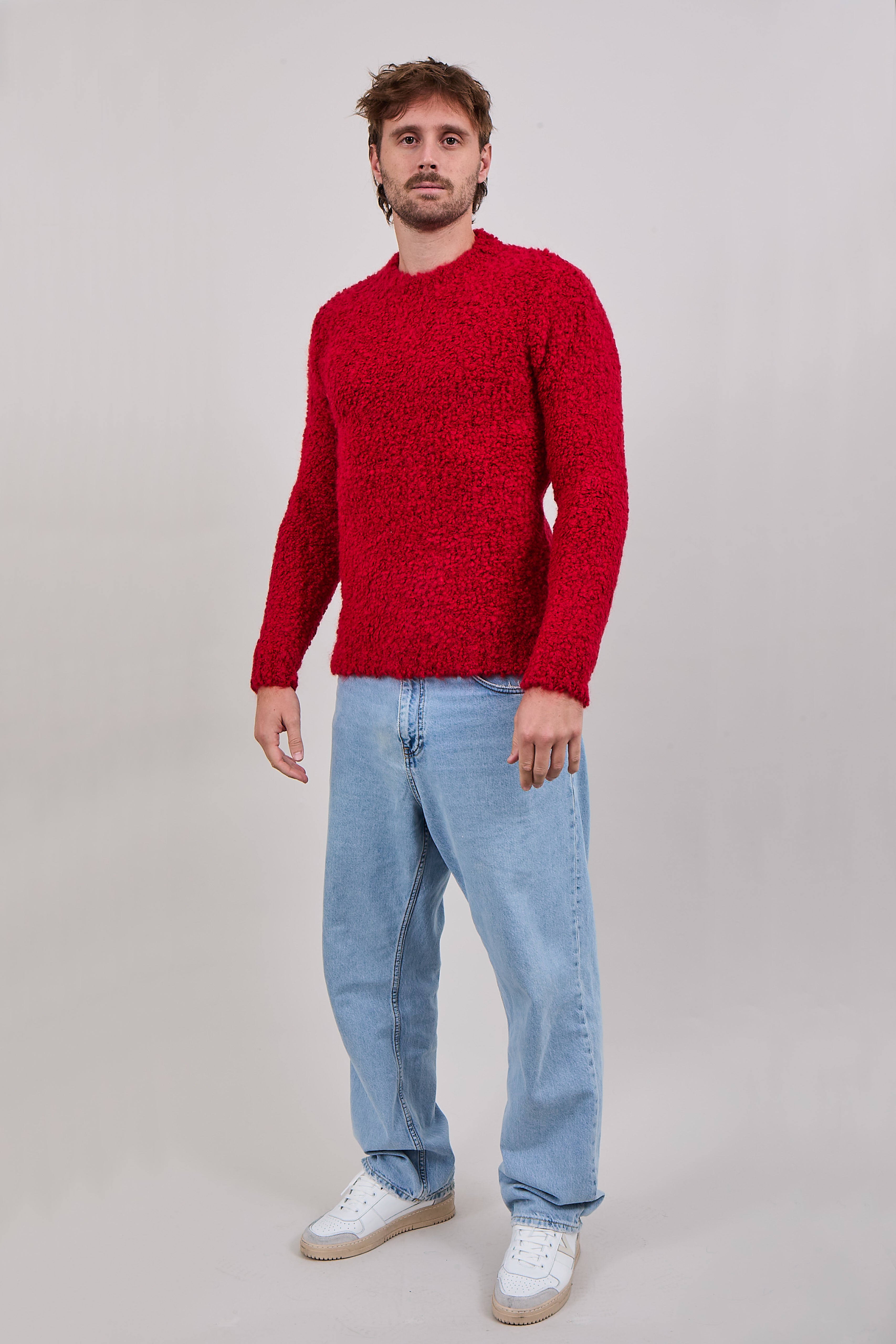 Girocollo Berna Bouclé Rosso 035 (12300106039636)