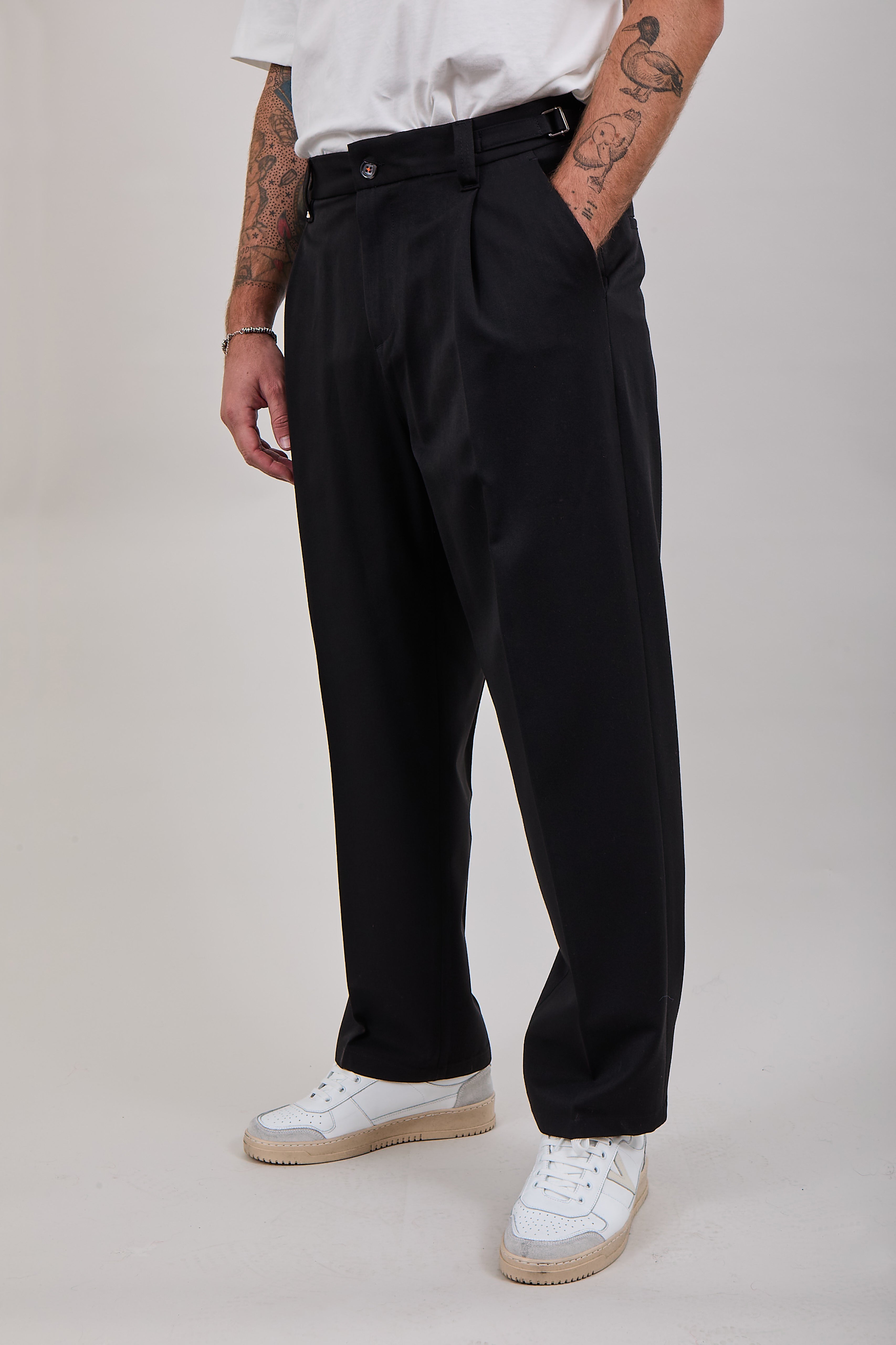 Pantalone Berna Palazzo Nero 128 (12300450398548)