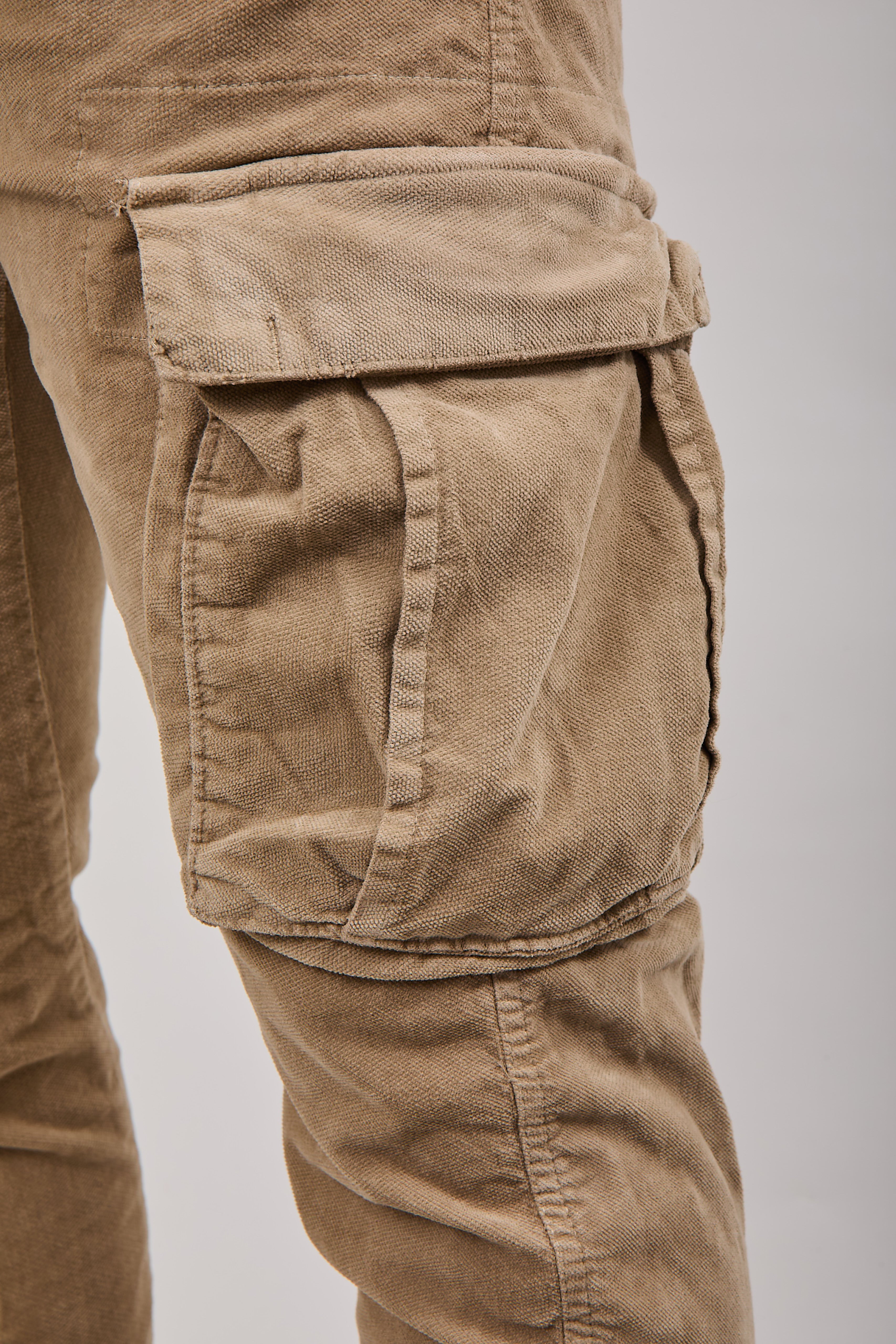 Pantalone Berna Velluto Cargo Cammello 003 (12300252447060)