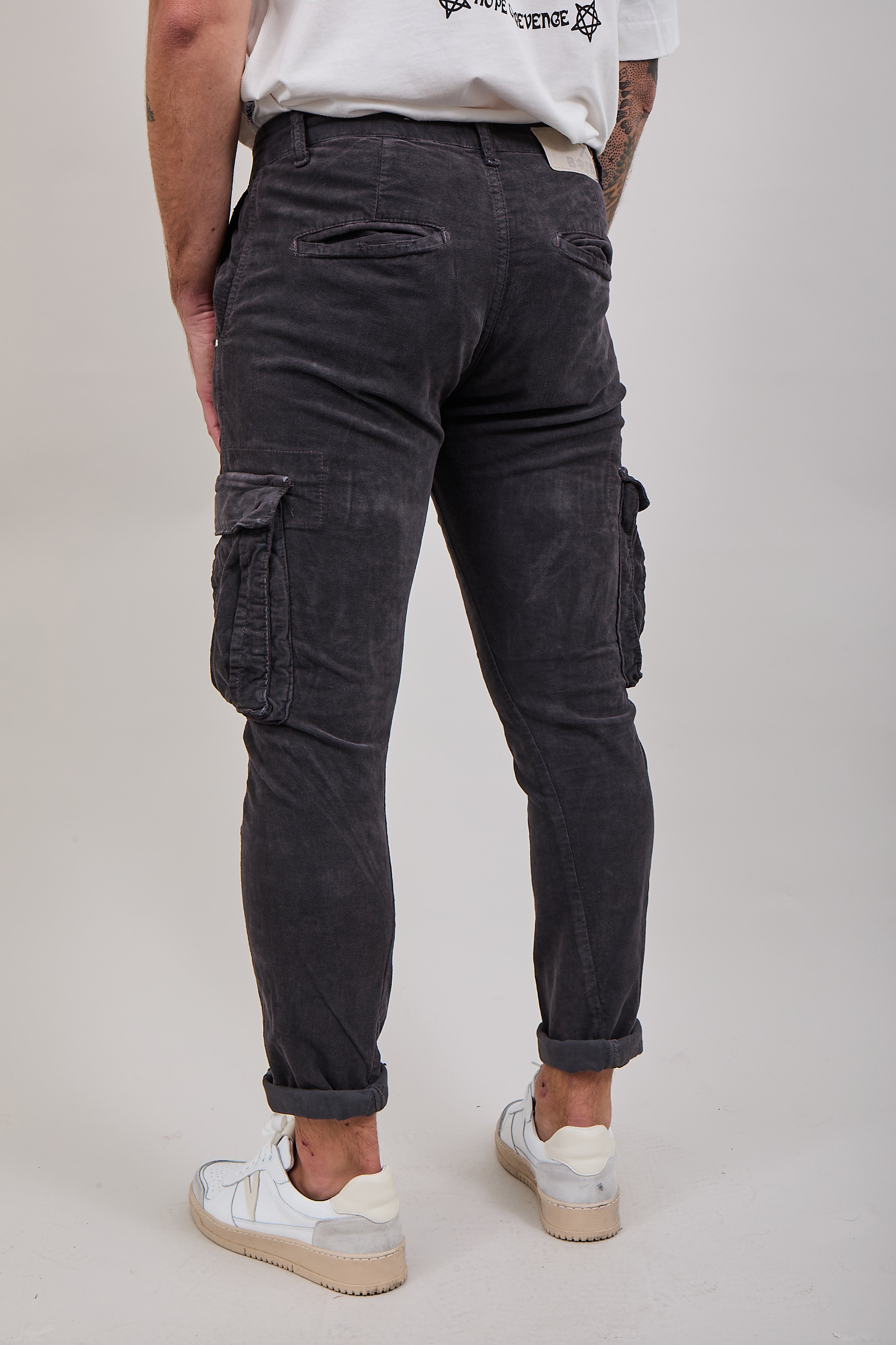 Pantalone Berna Velluto Cargo Asfalto 003 (12300261163348)