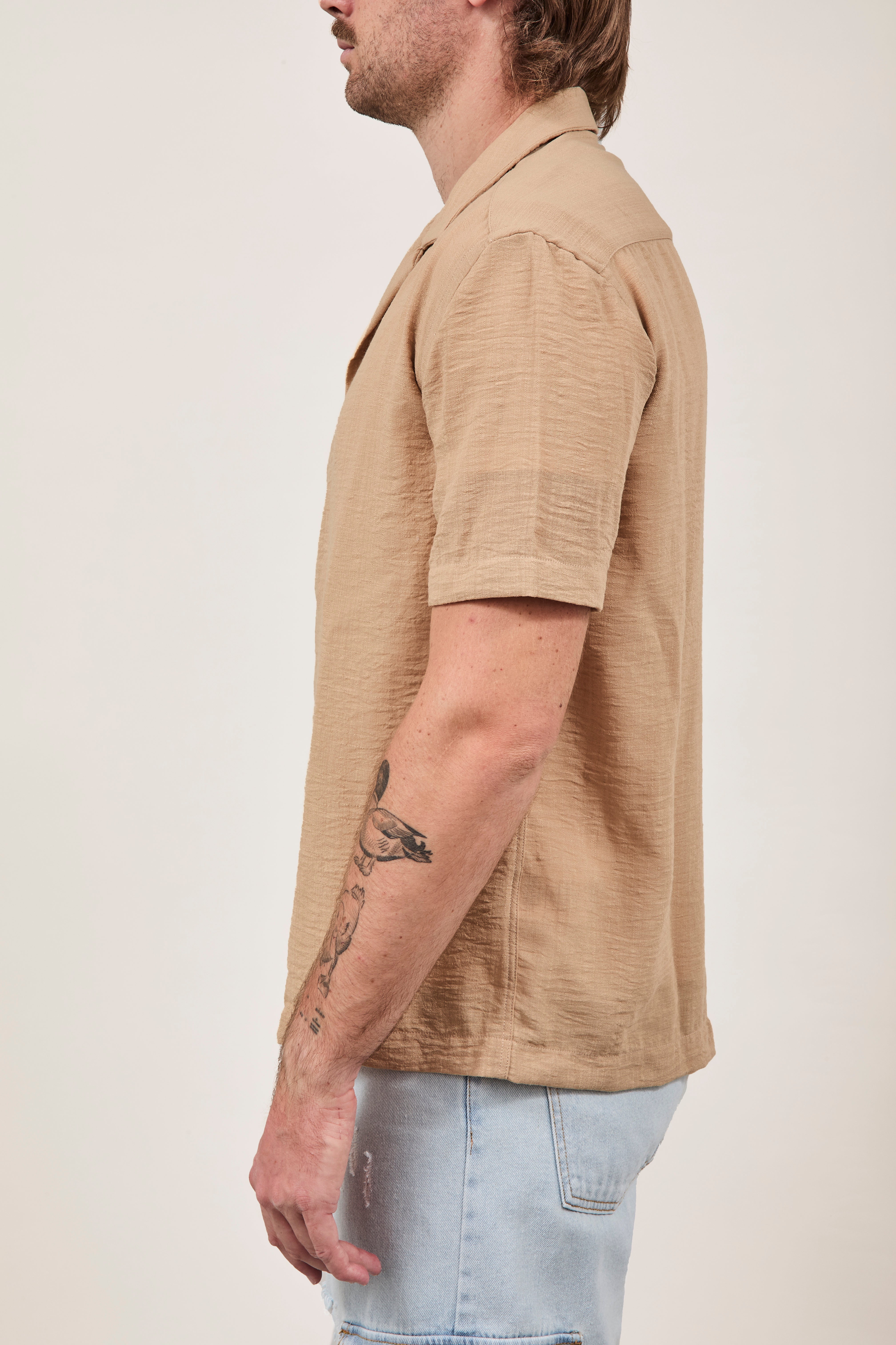 Camicia Over-d Beige c58