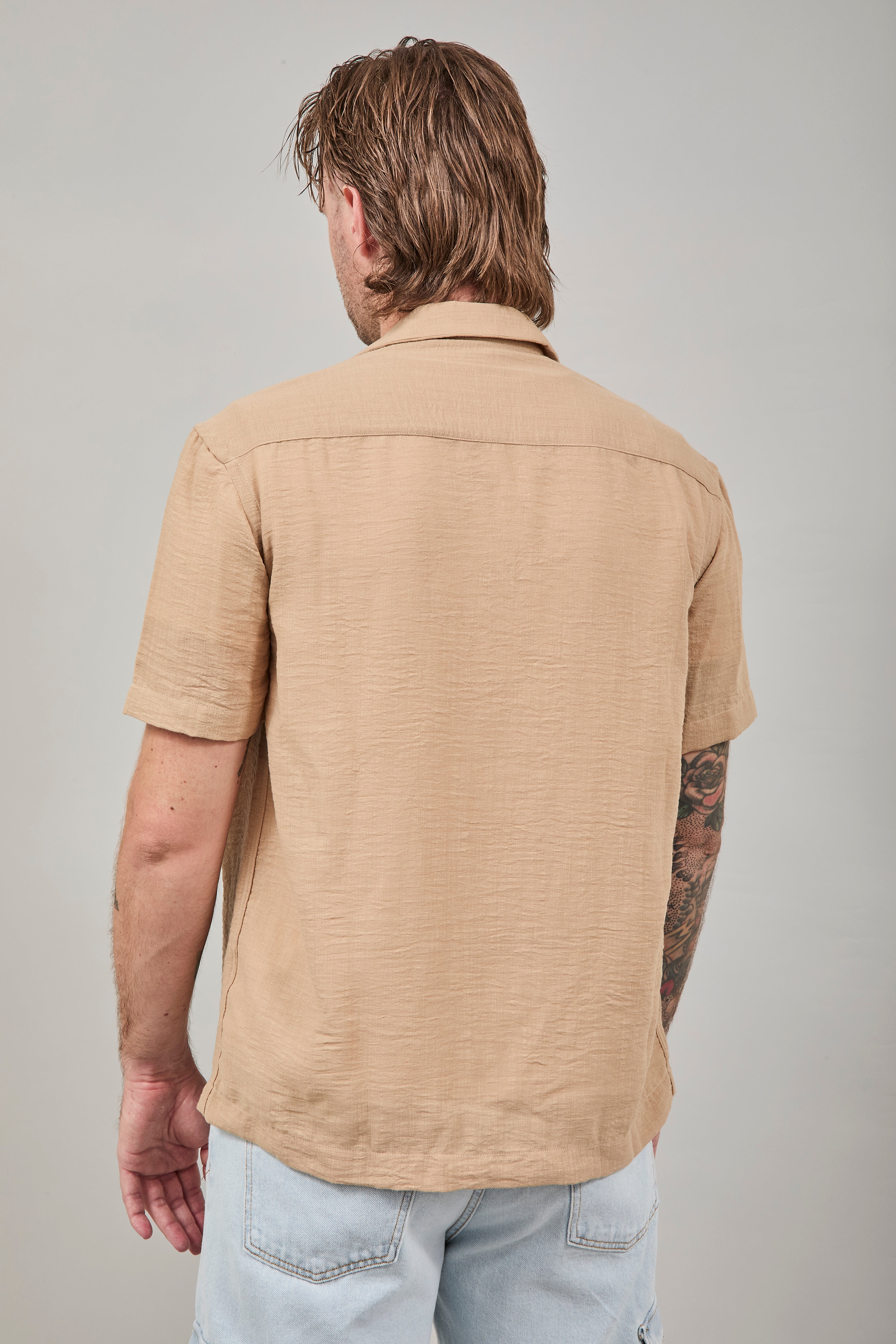 Camicia Over-d Beige c58