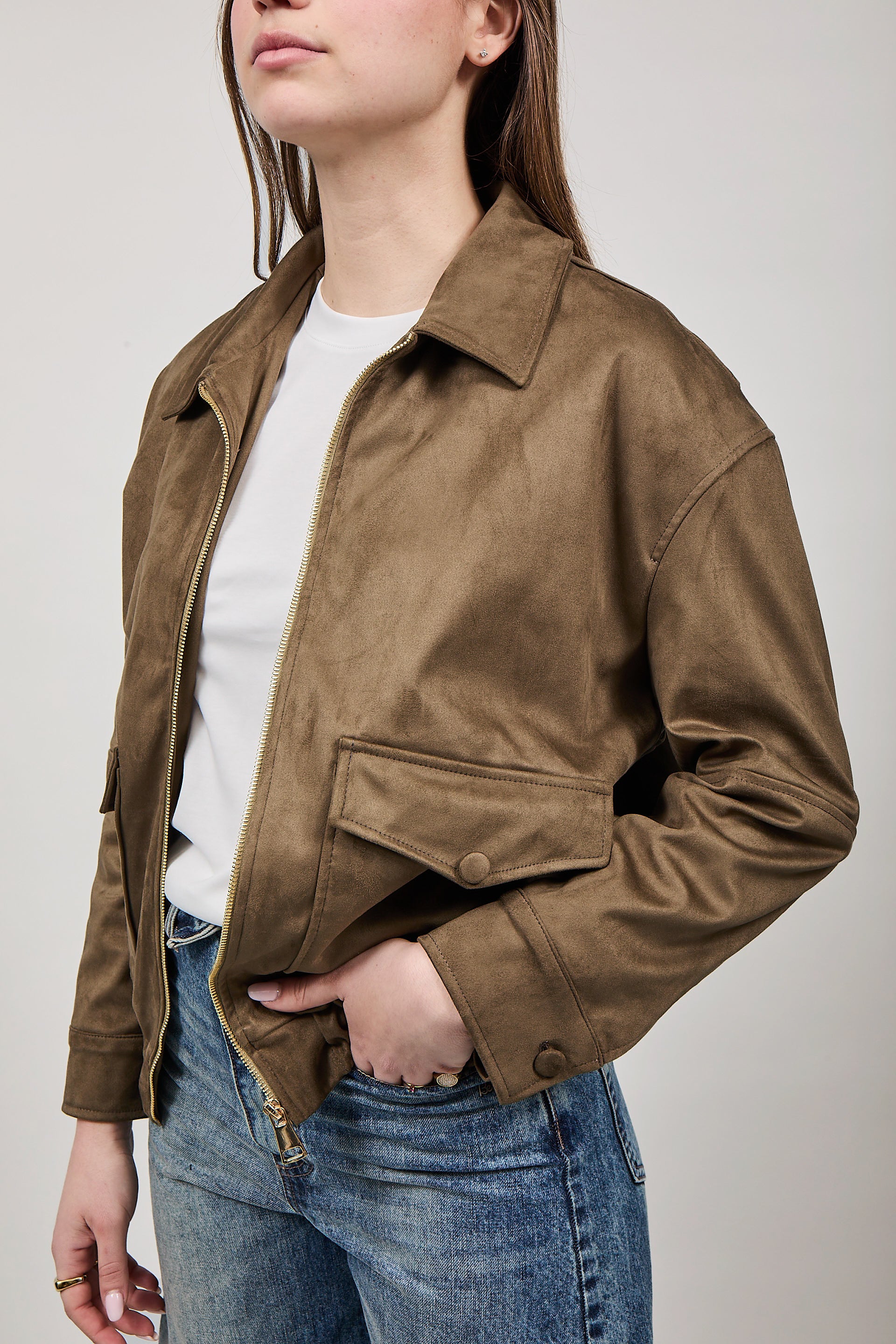 Giubbino Berna Suede Verde