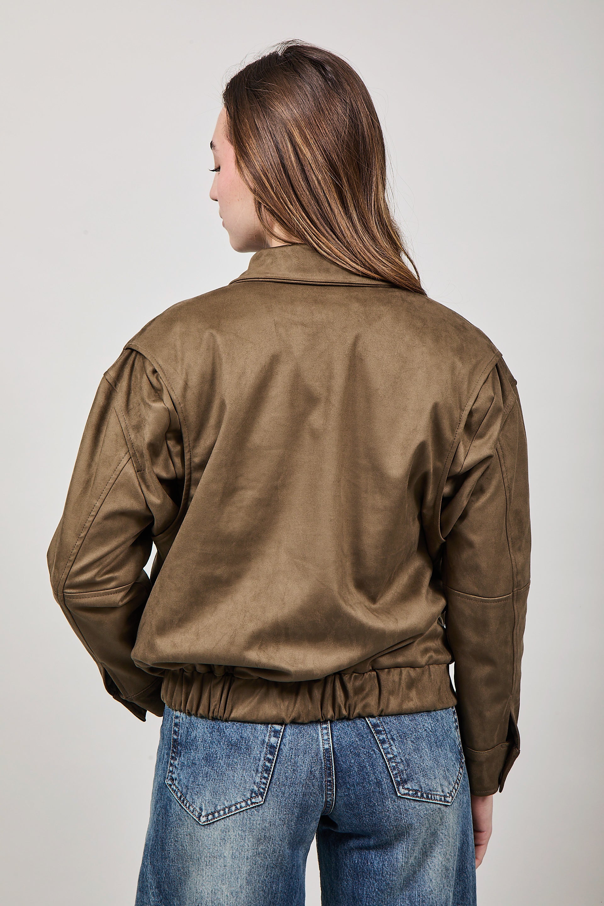 Giubbino Berna Suede Verde