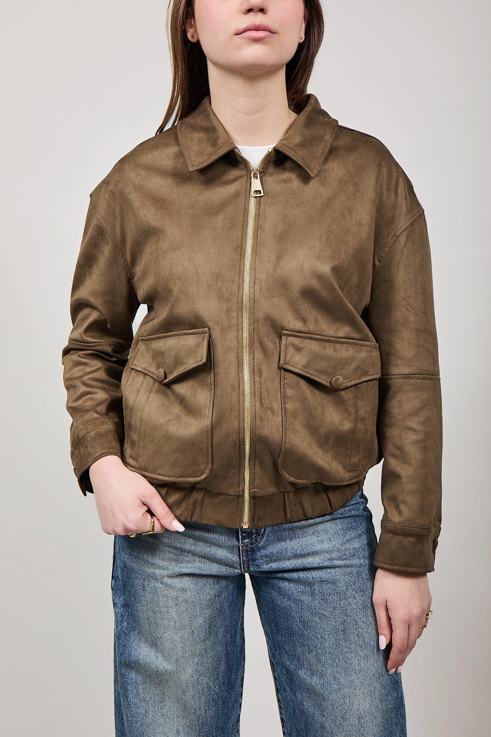 Giubbino Berna Suede Verde