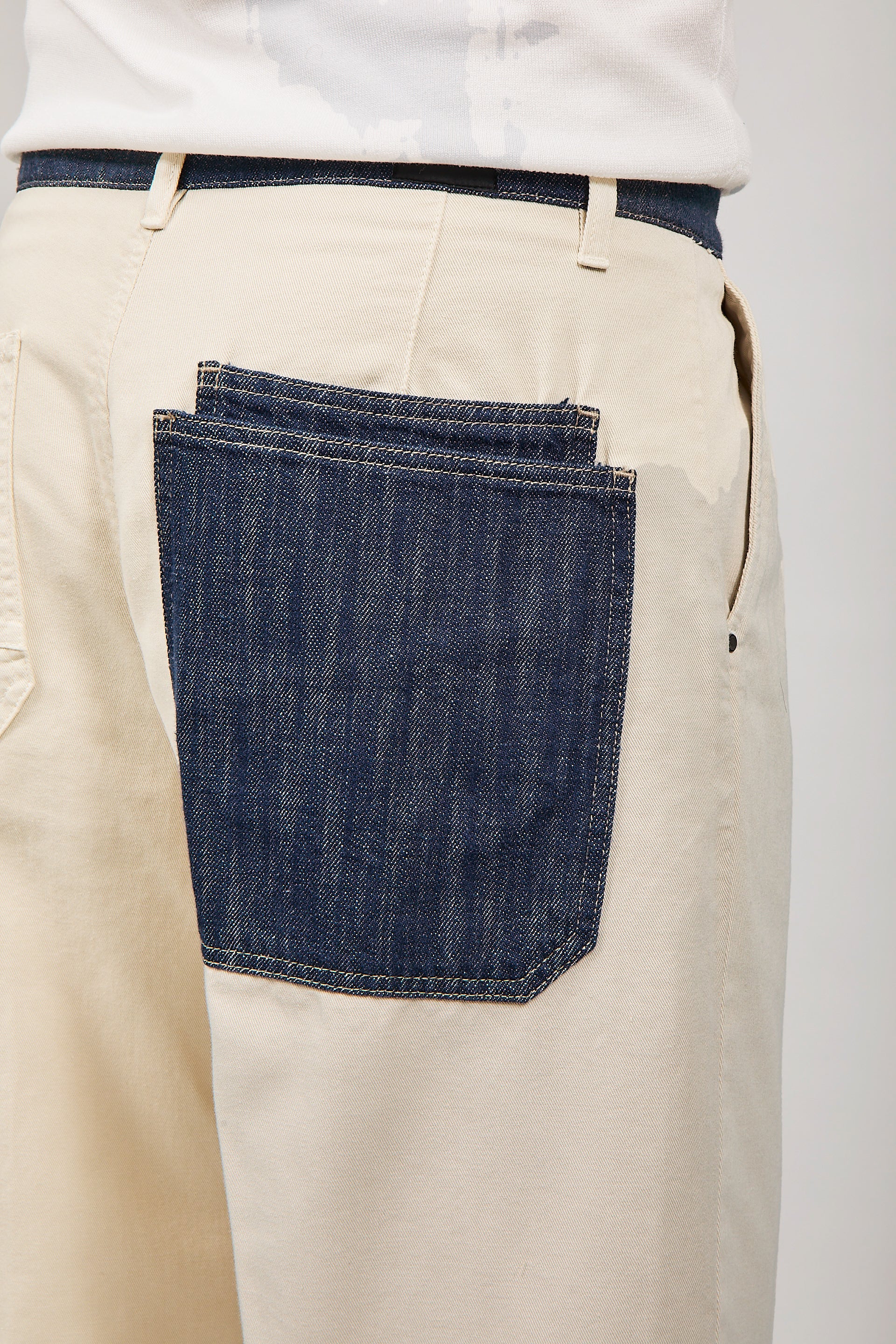 Pantalone cinta denim Berna Panna
