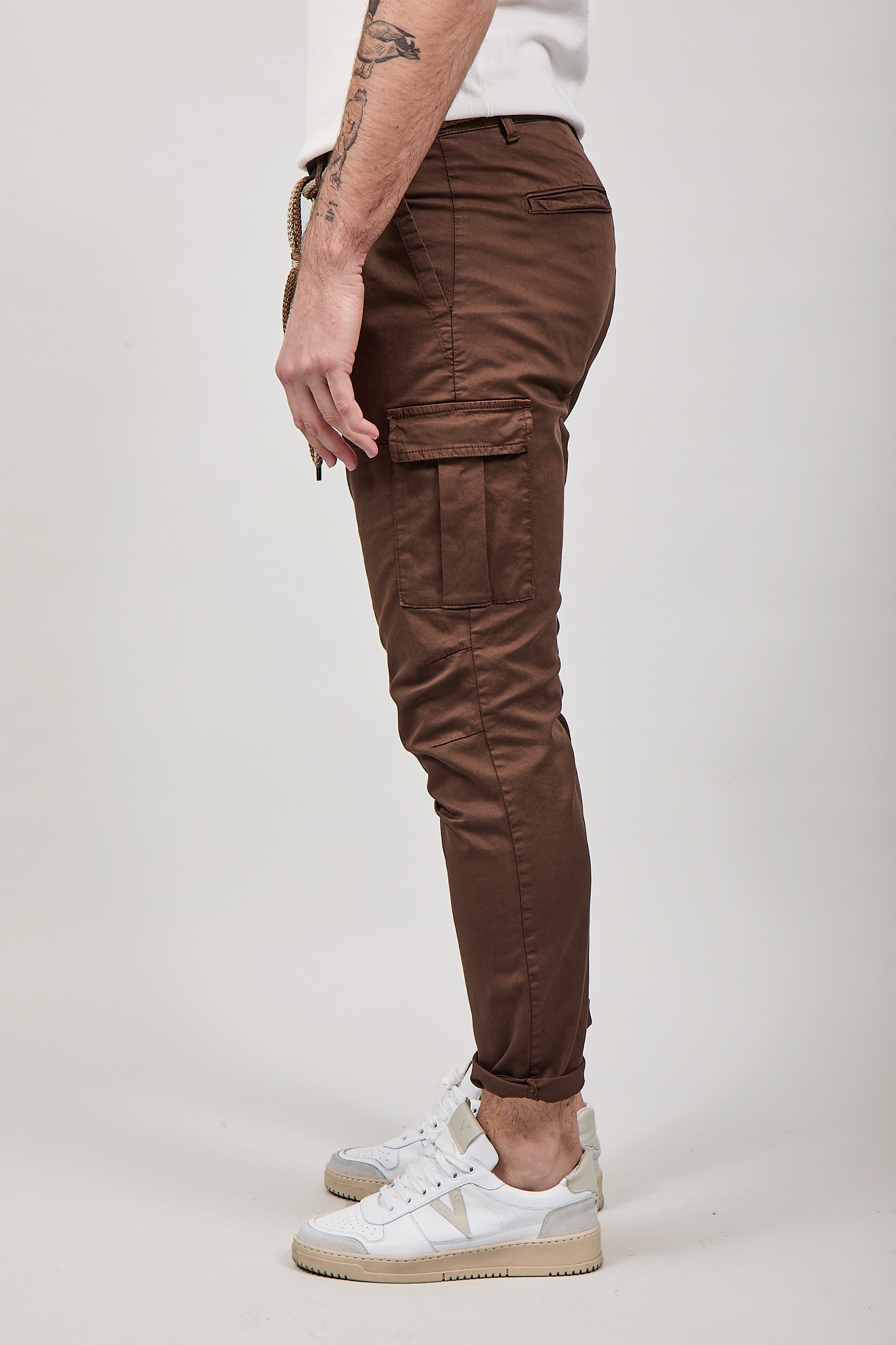 Pantalone Over-d Cargo Moro p64