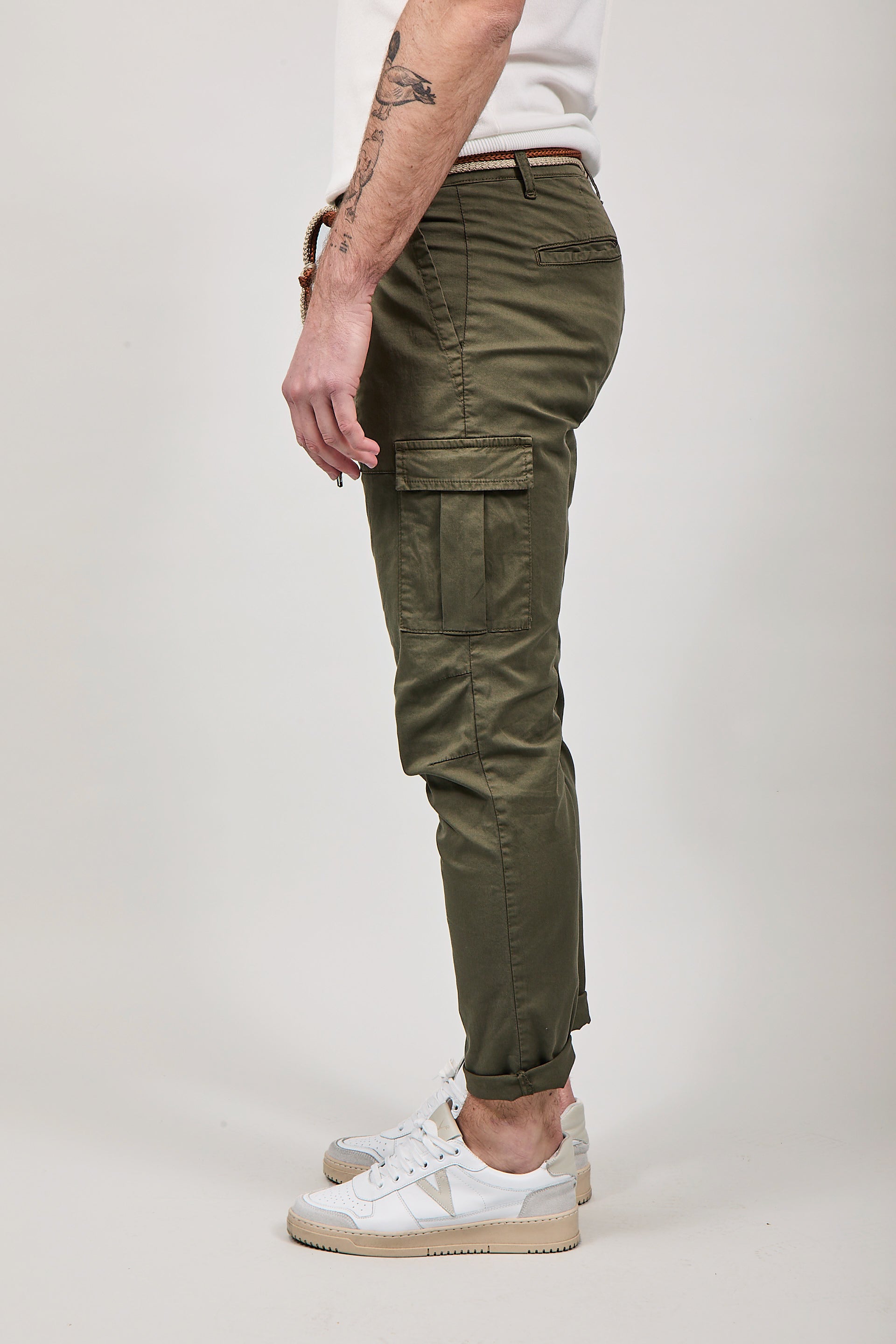 Pantalone Over-d Cargo Verde p64