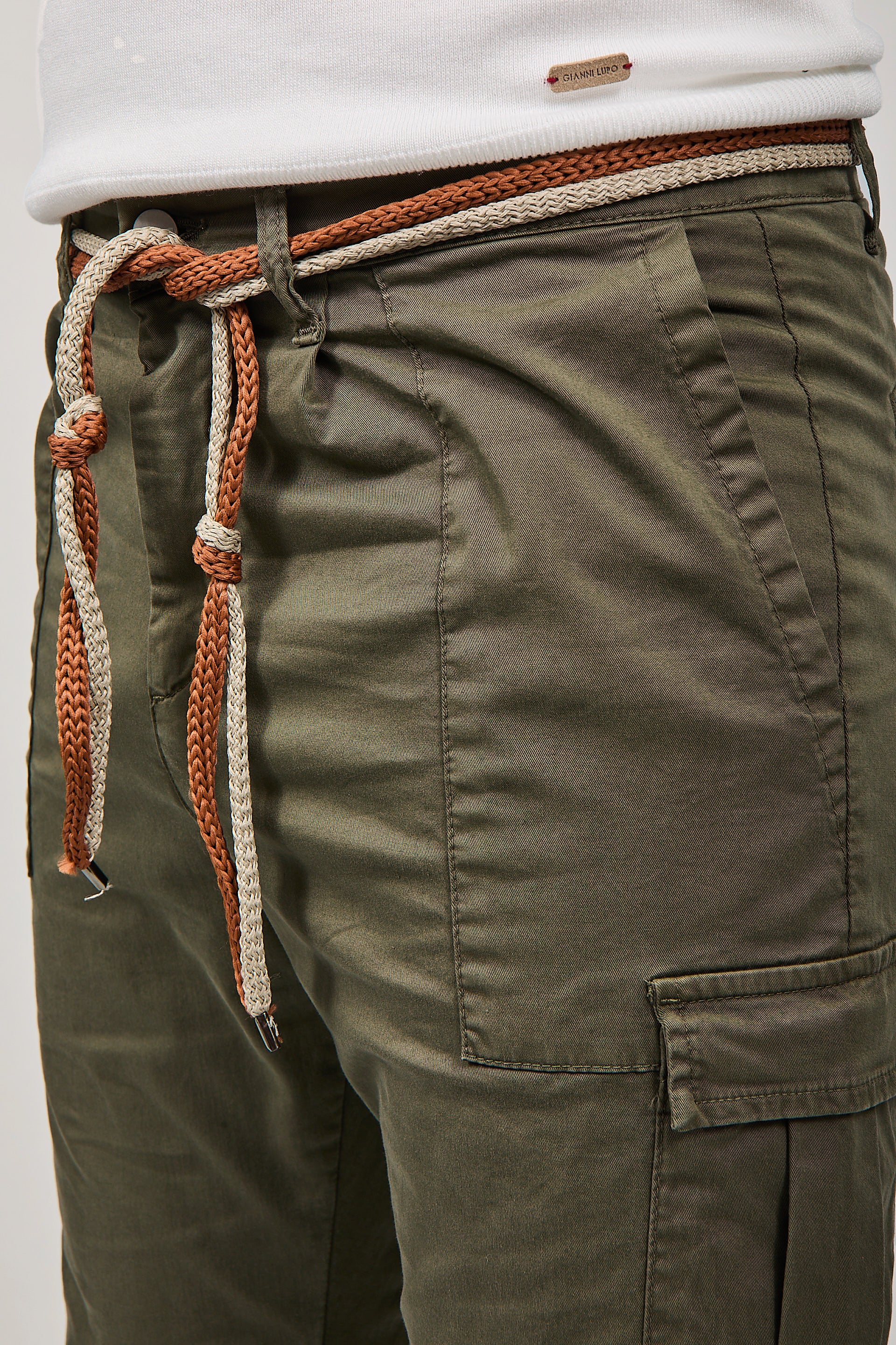 Pantalone Over-d Cargo Verde p64