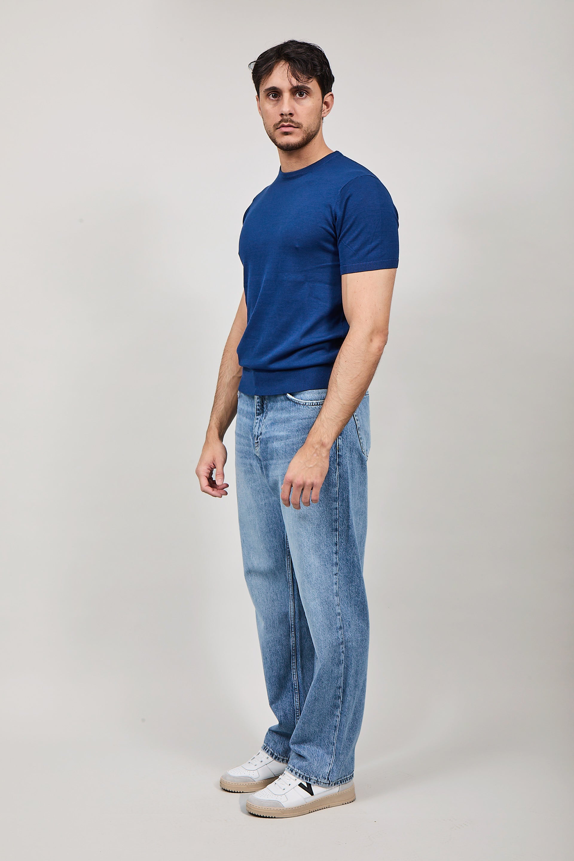 T-shirt Over-d Maglia Blu M03