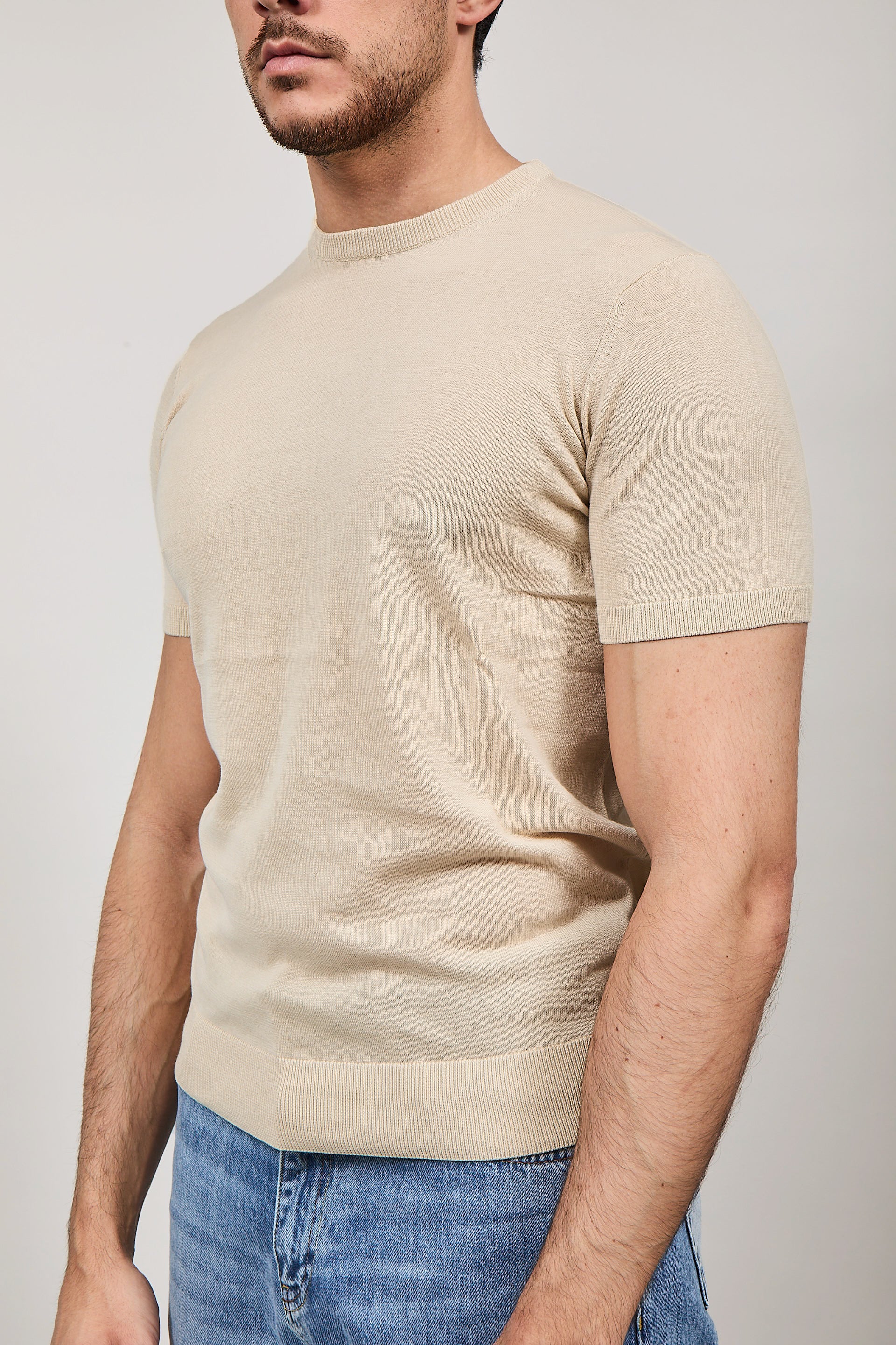 T-shirt Over-d Maglia Beige M03