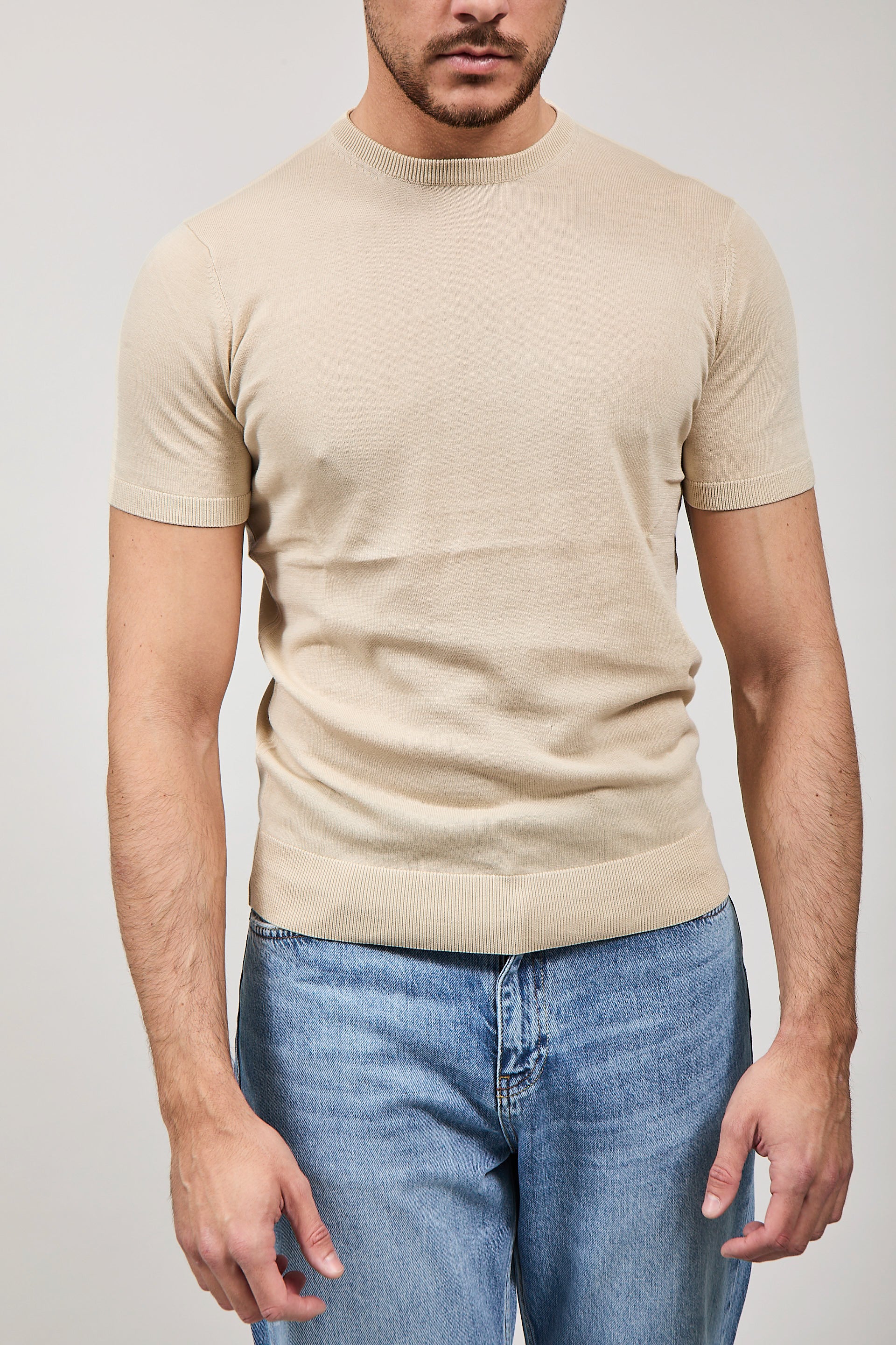 T-shirt Over-d Maglia Beige M03