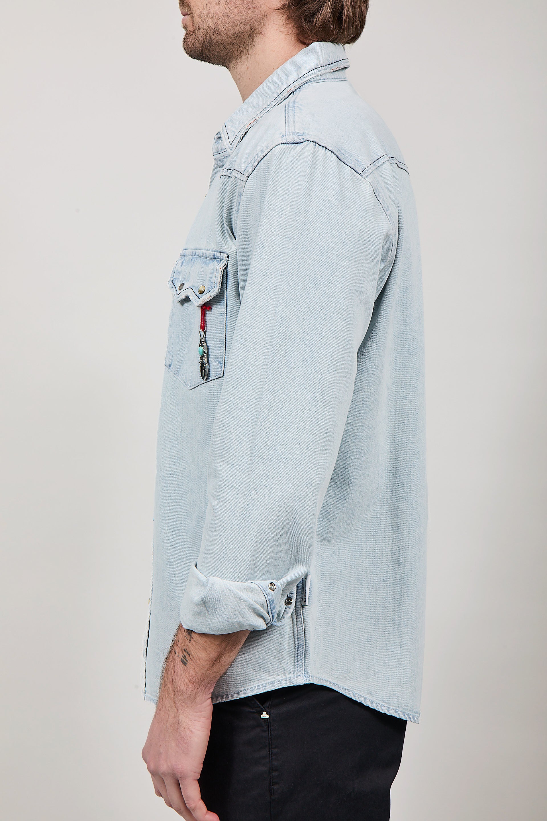 Camicia Berna Denim destroy