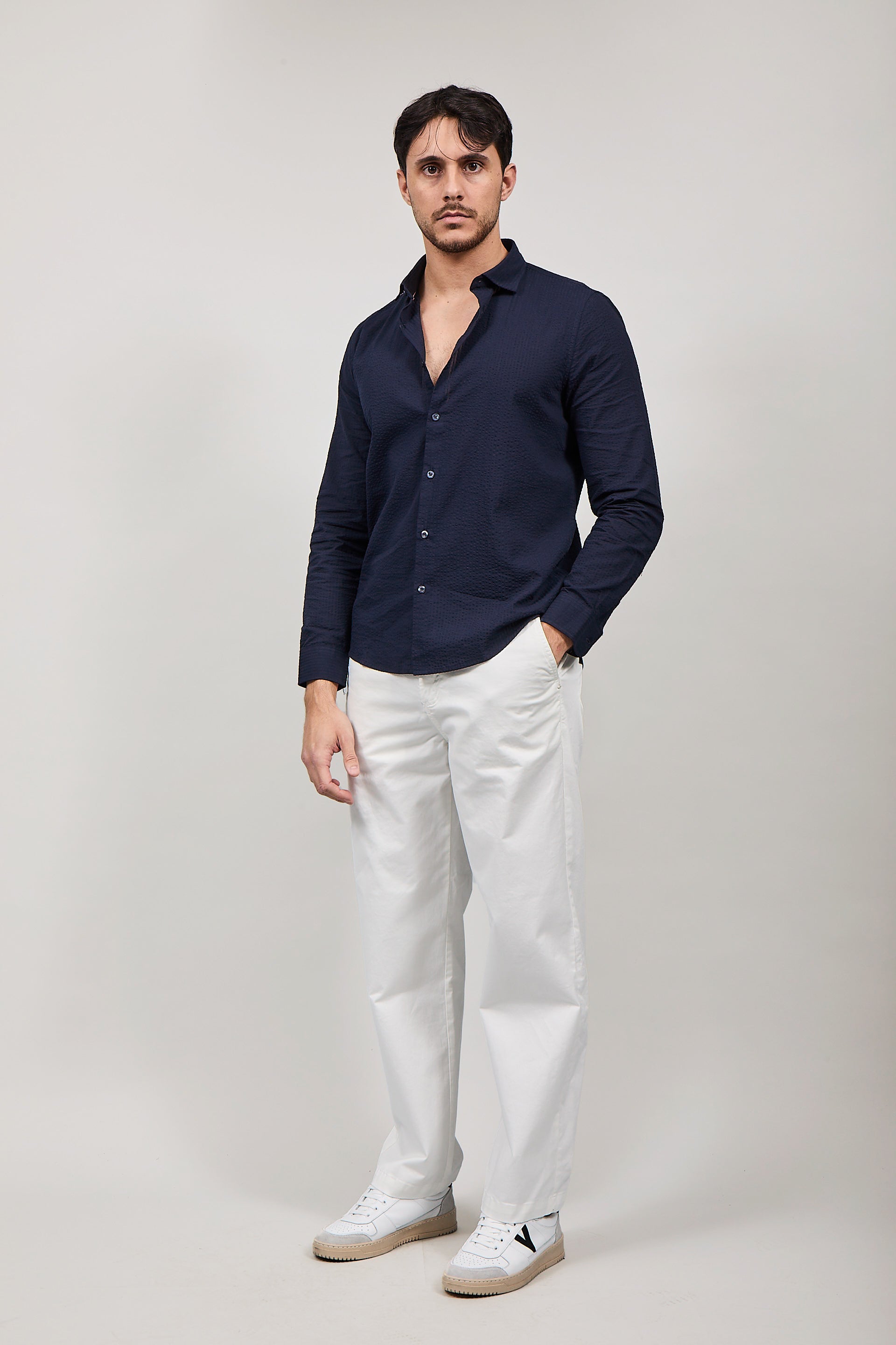 Camicia Hamaki-ho 1306 Blu