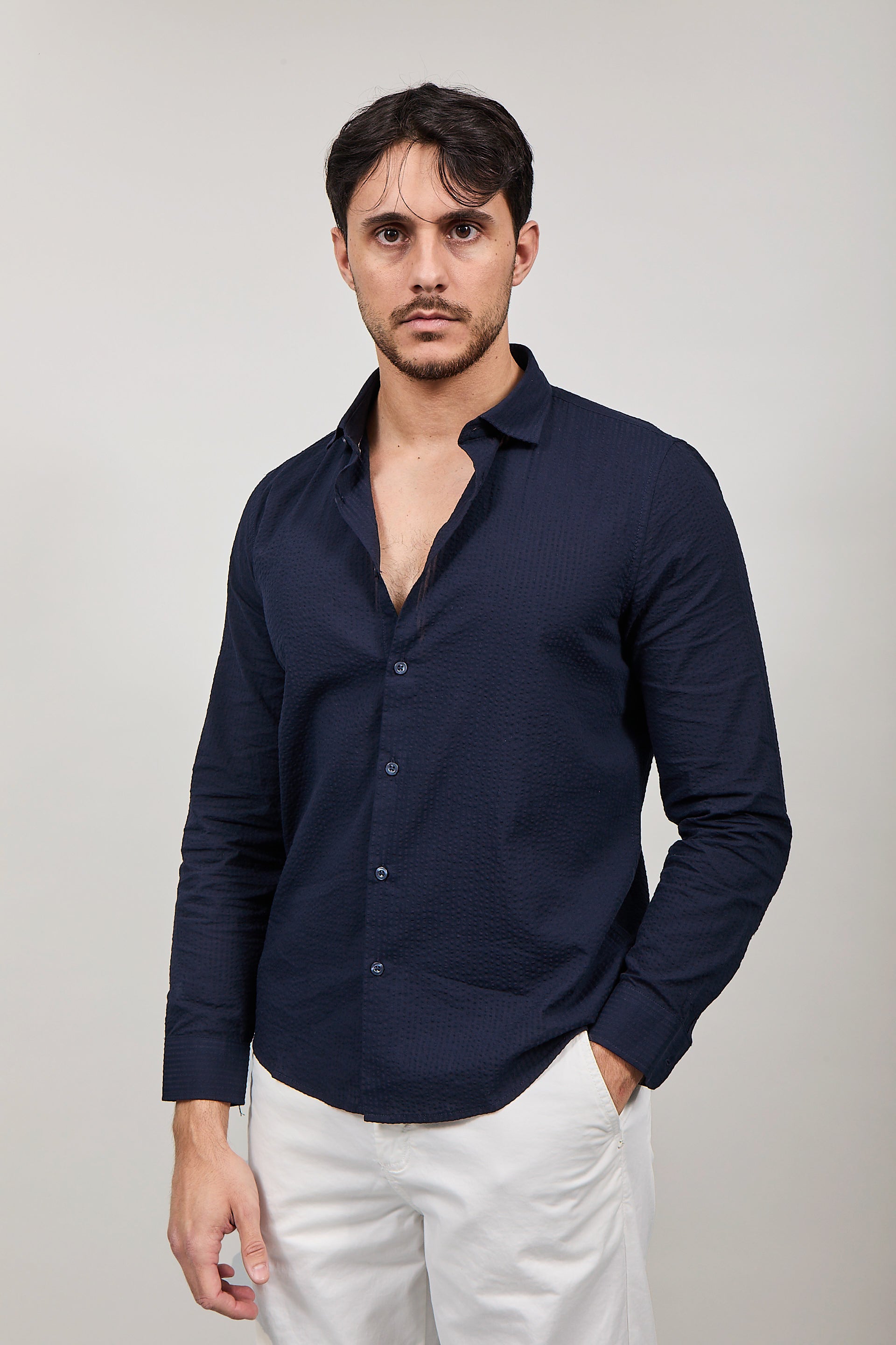 Camicia Hamaki-ho 1306 Blu