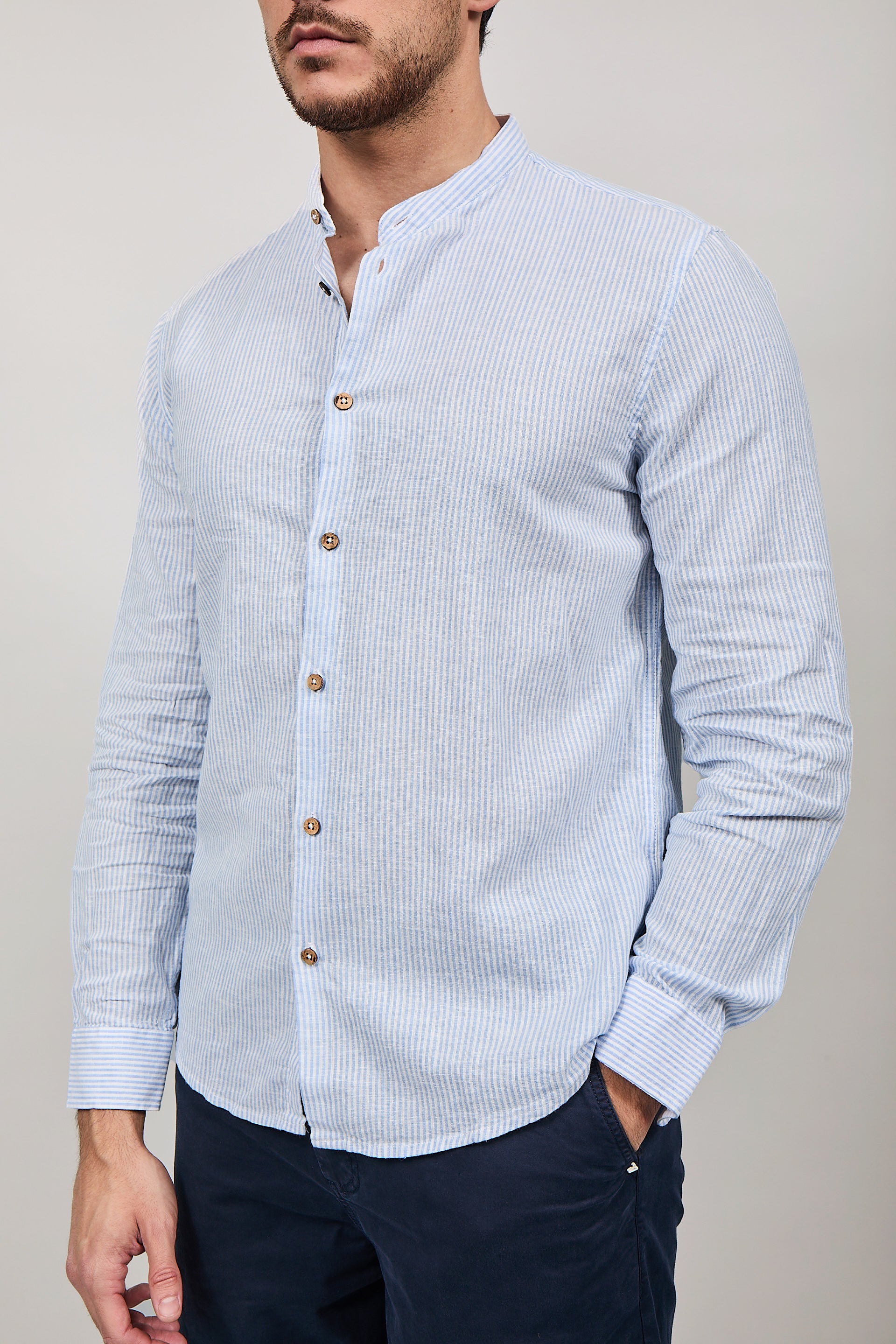 Camicia Hamaki-ho 1300 Celeste