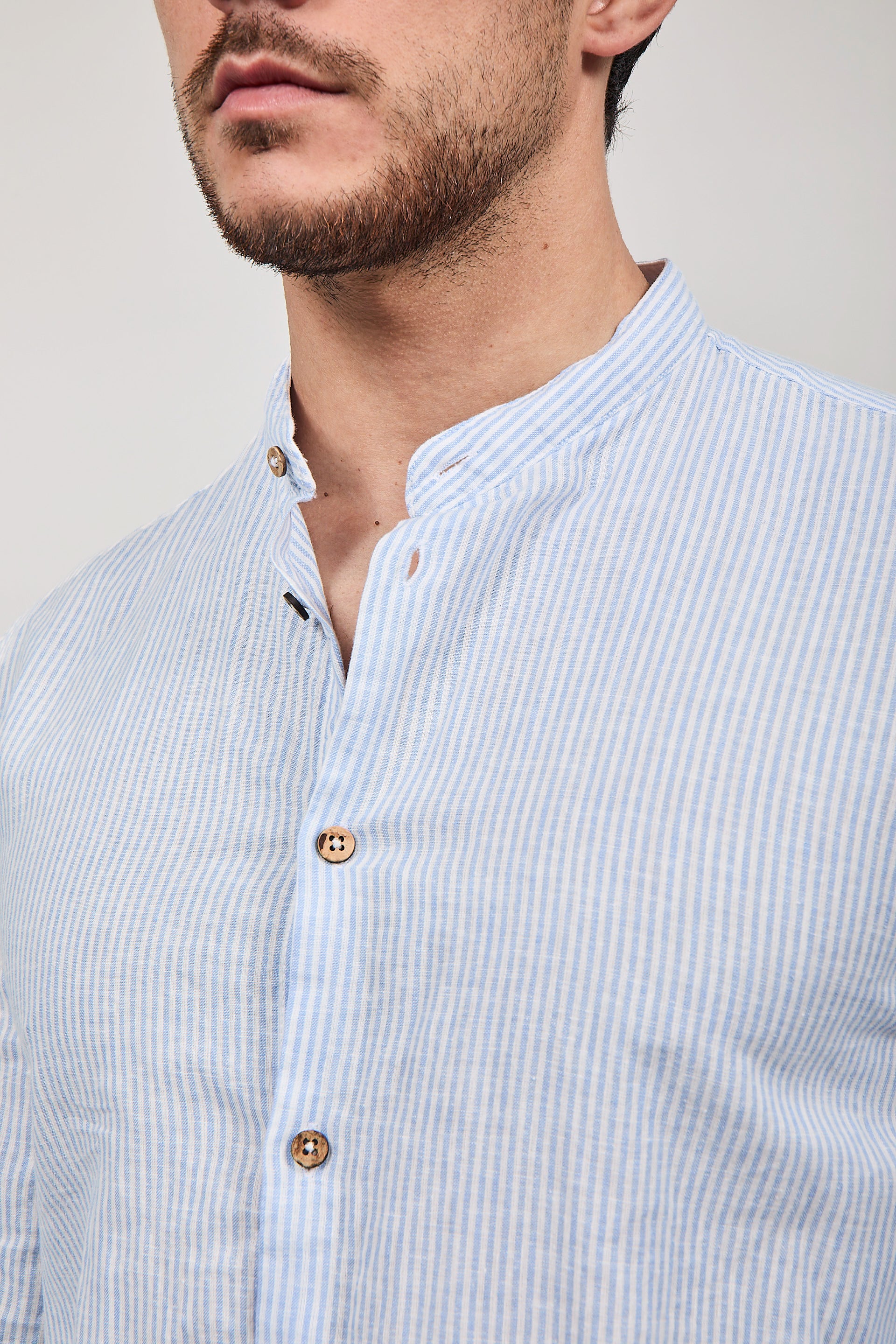 Camicia Hamaki-ho 1300 Celeste