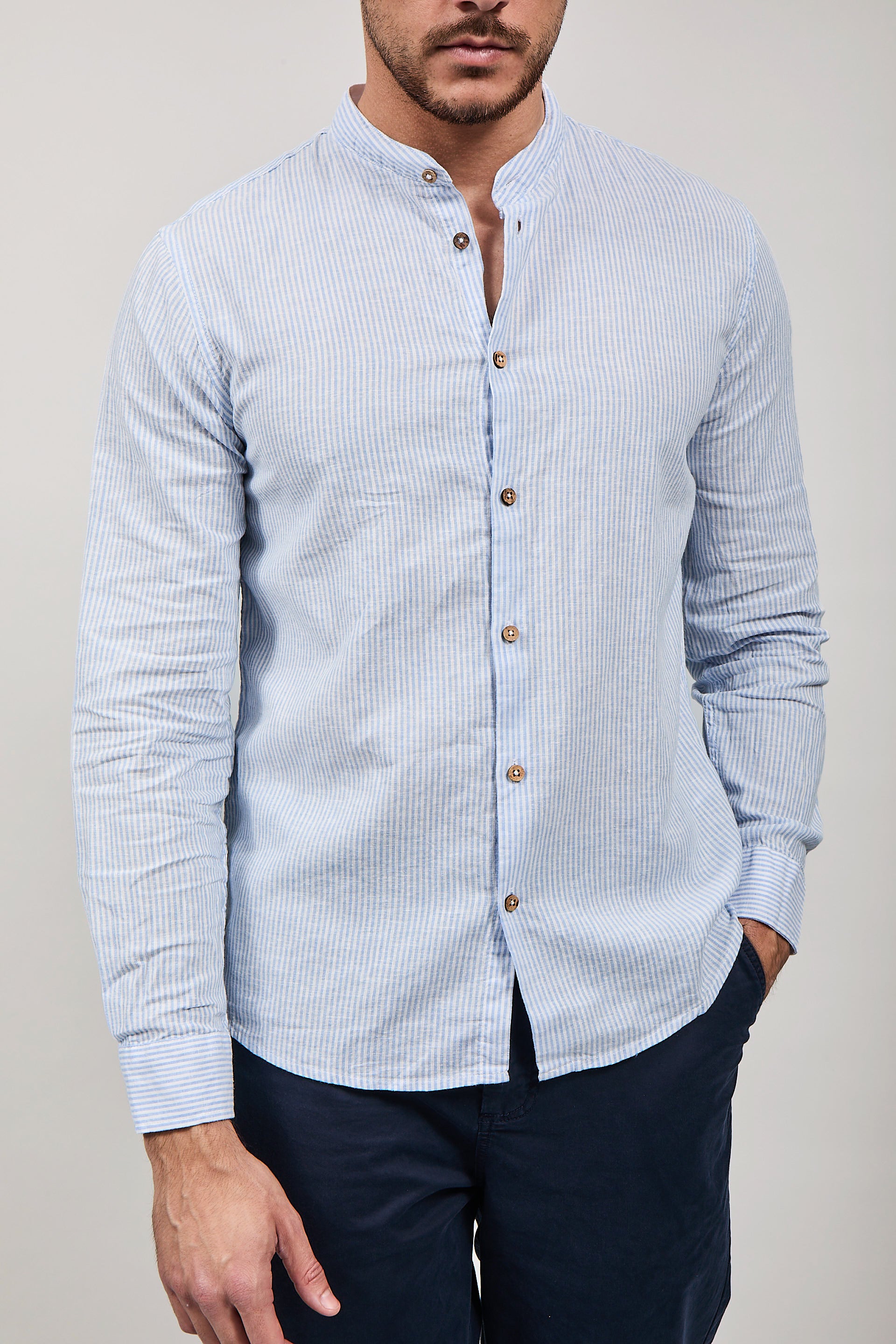 Camicia Hamaki-ho 1300 Celeste