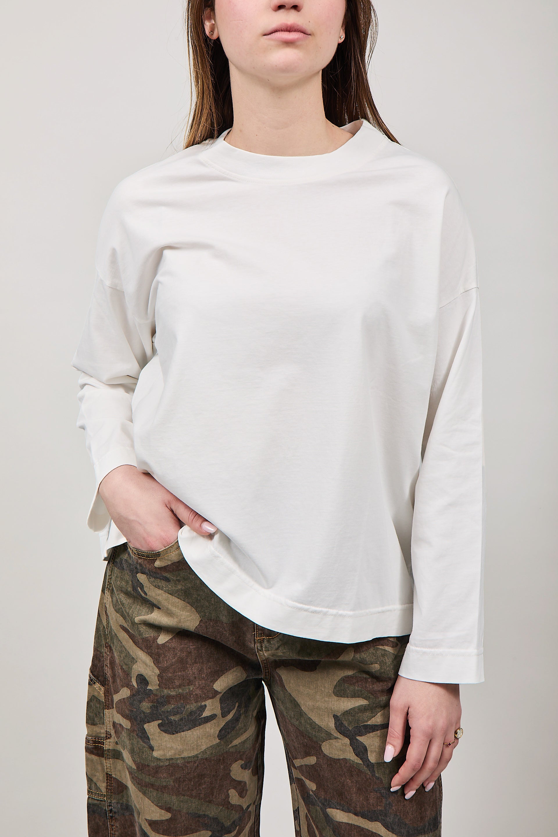 T-shirt Haveone Manica Lunga Bianca