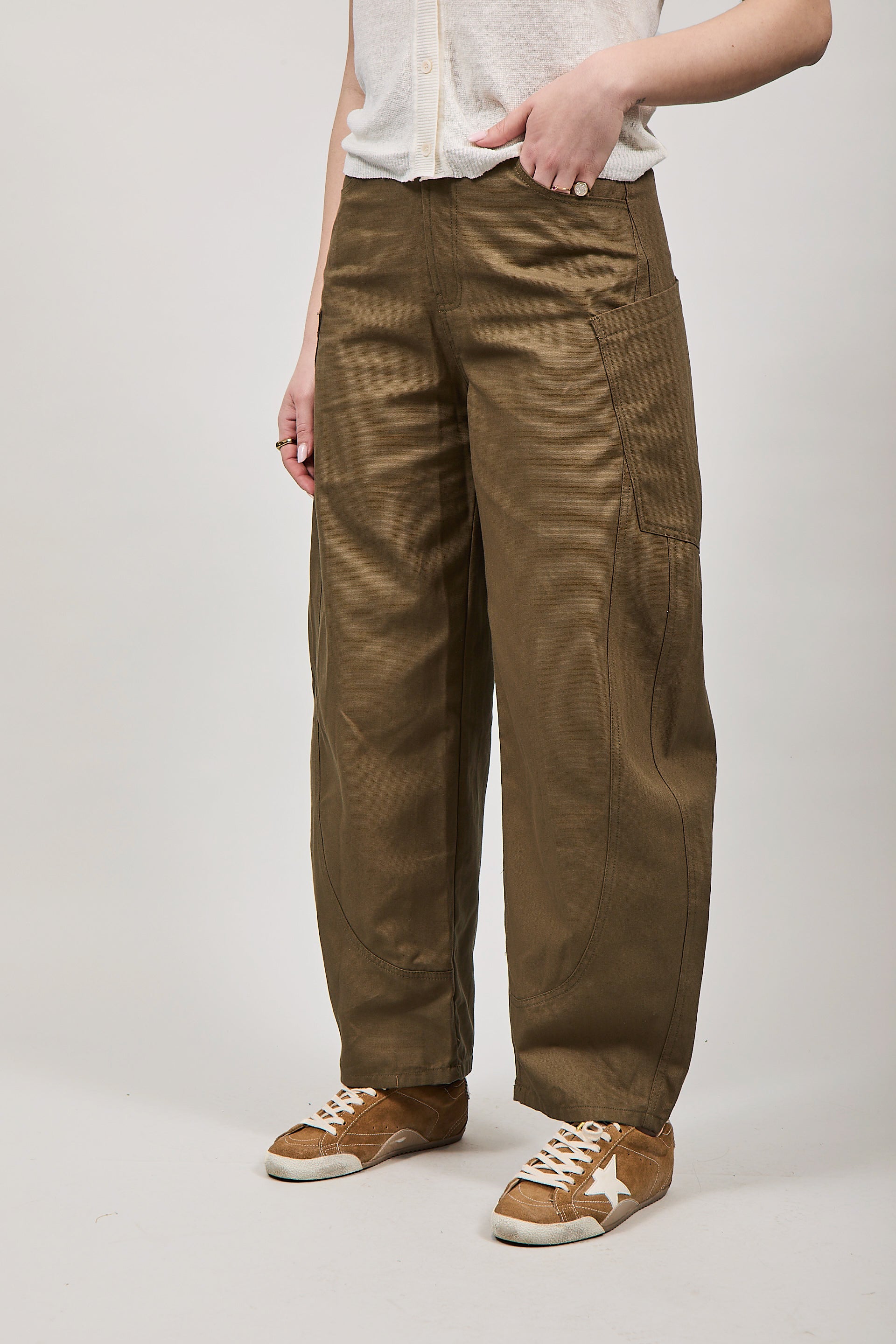 Jeans Lumina Verde Militare