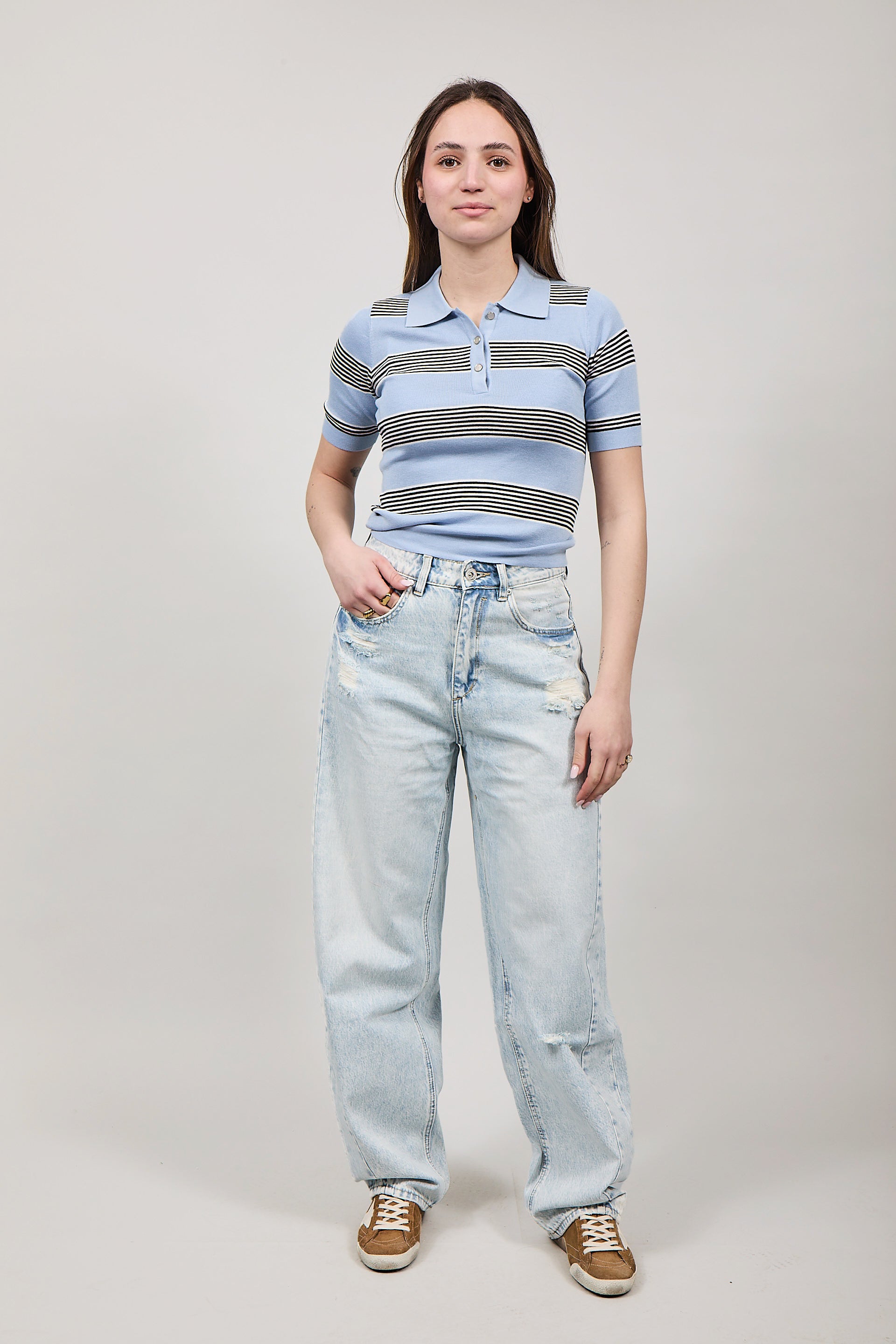 Polo Gianni Lupo 3016 Light Blue