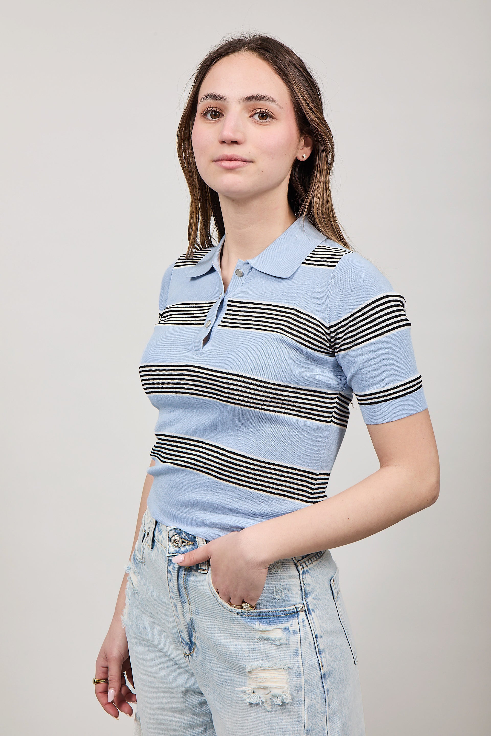 Polo Gianni Lupo 3016 Light Blue