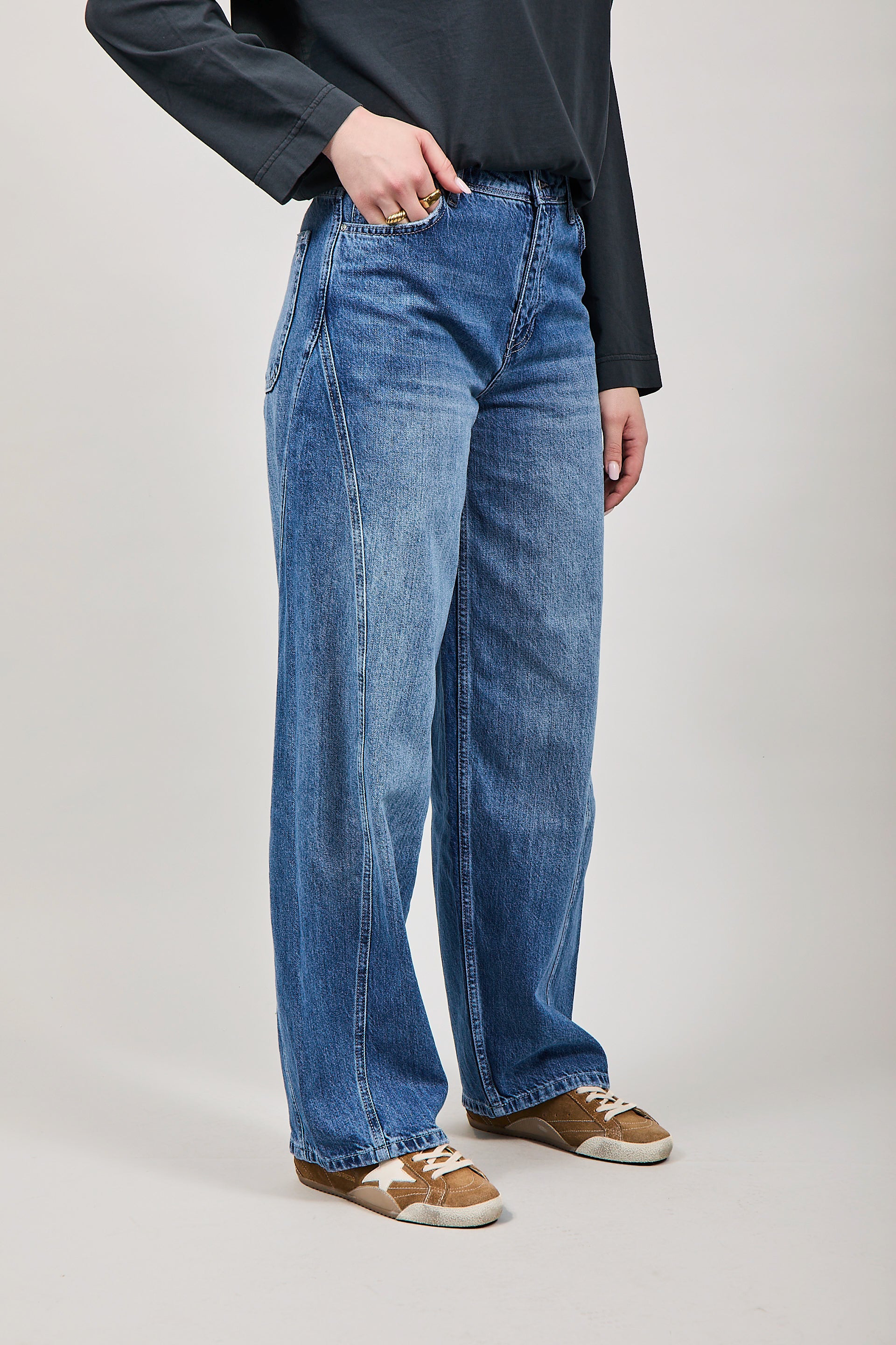 Jeans Pont Barrel wide leg G041