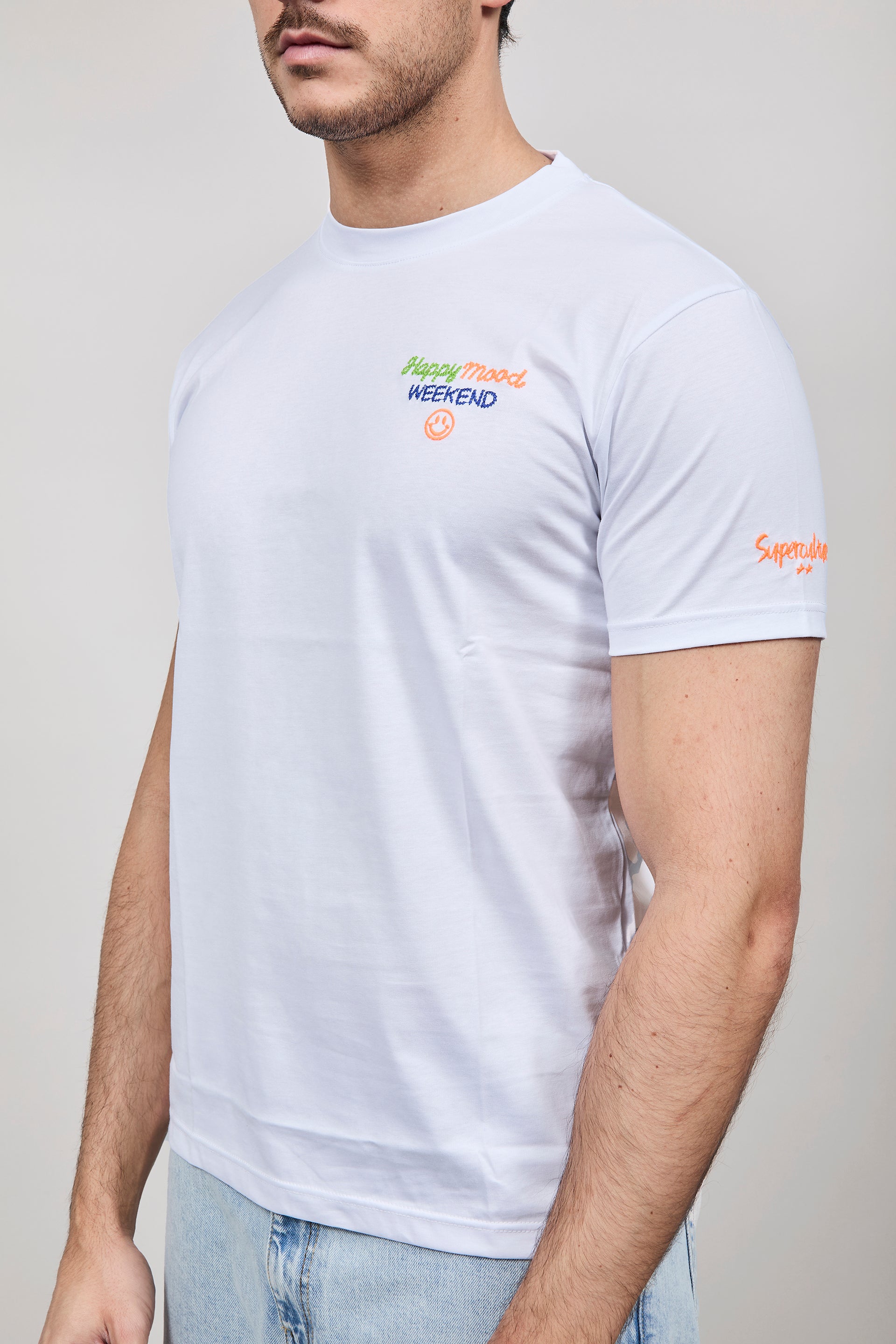 T-shirt Superculture Bianca A1853