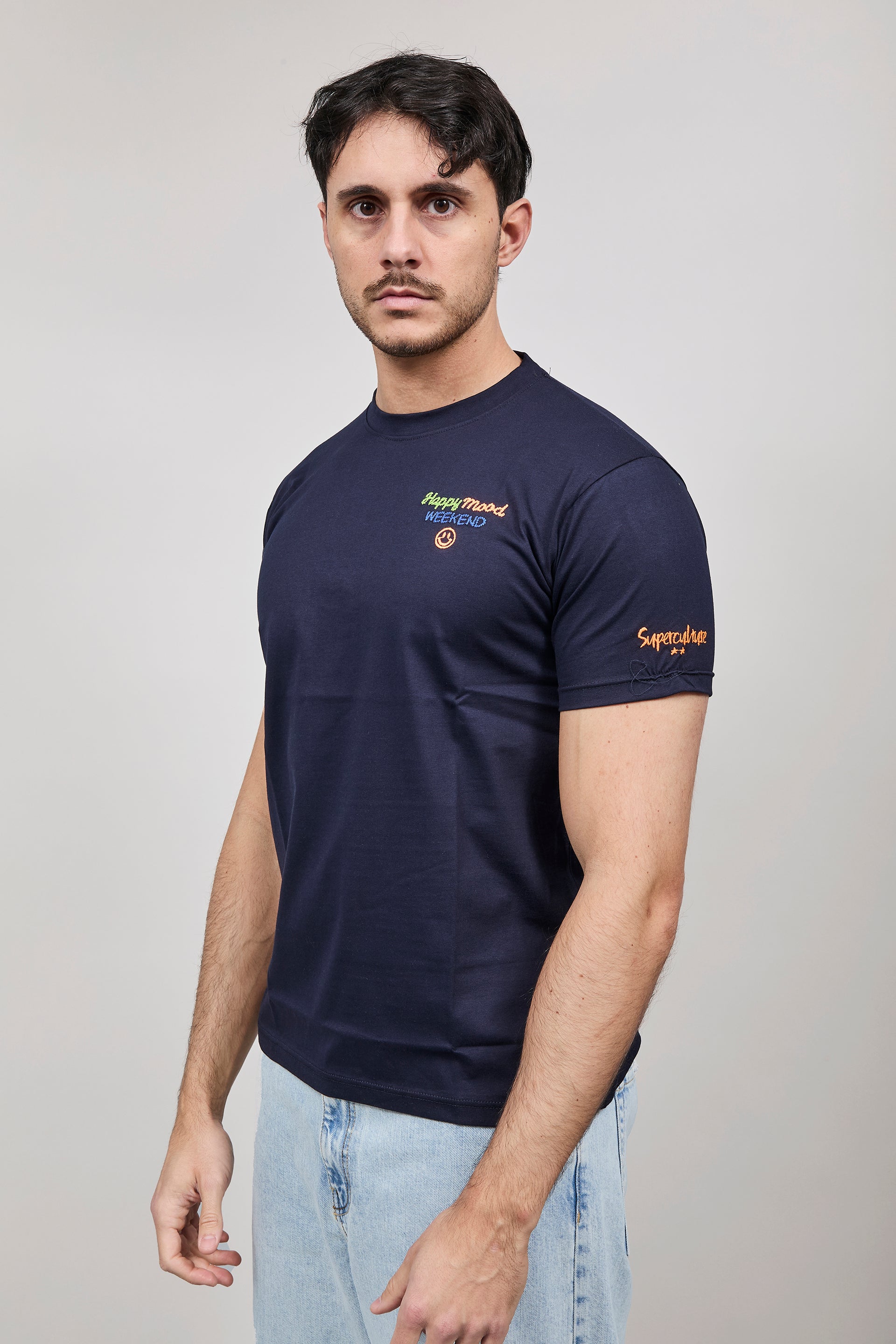 T-shirt Superculture Blu A1853