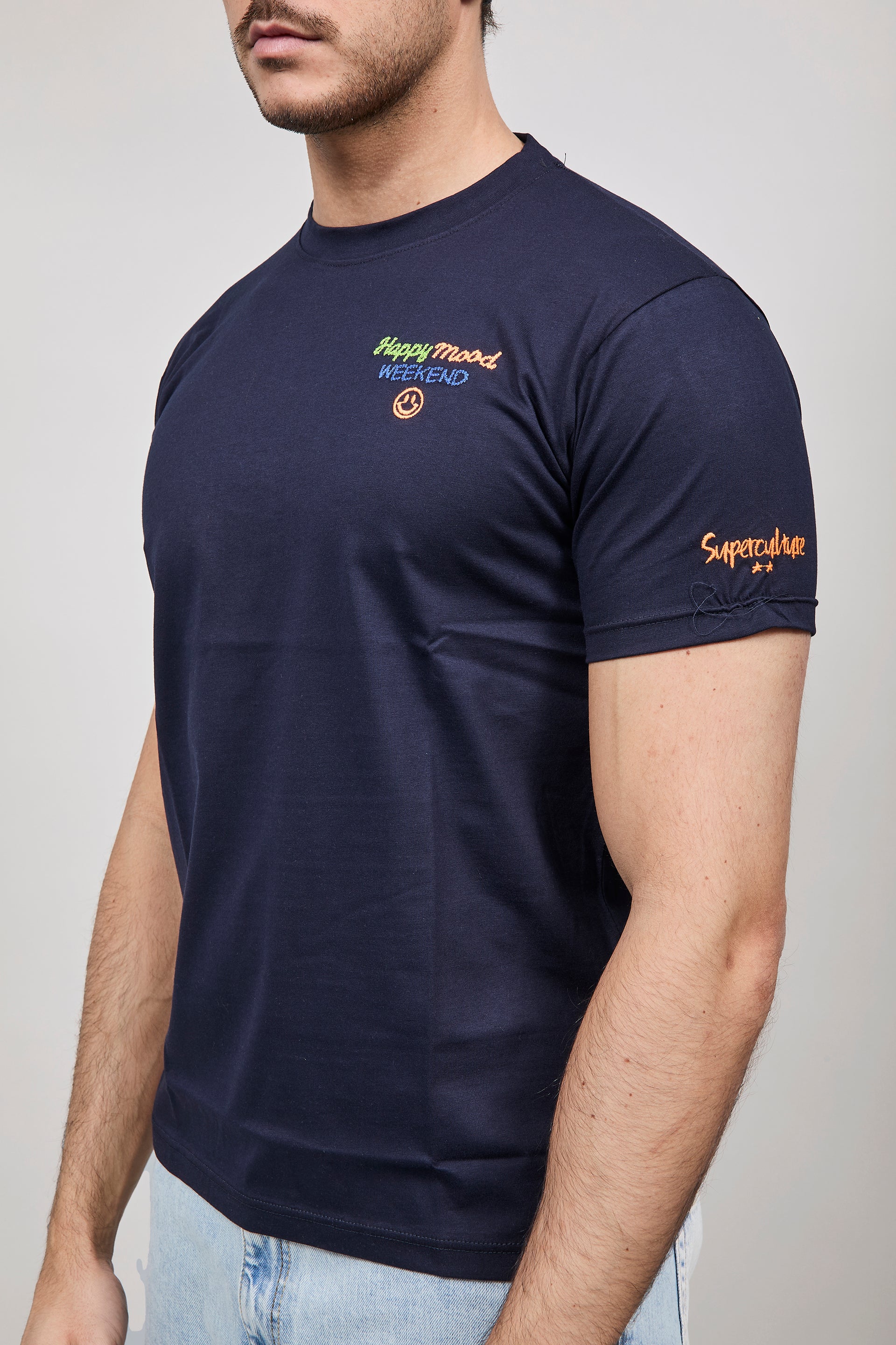 T-shirt Superculture Blu A1853