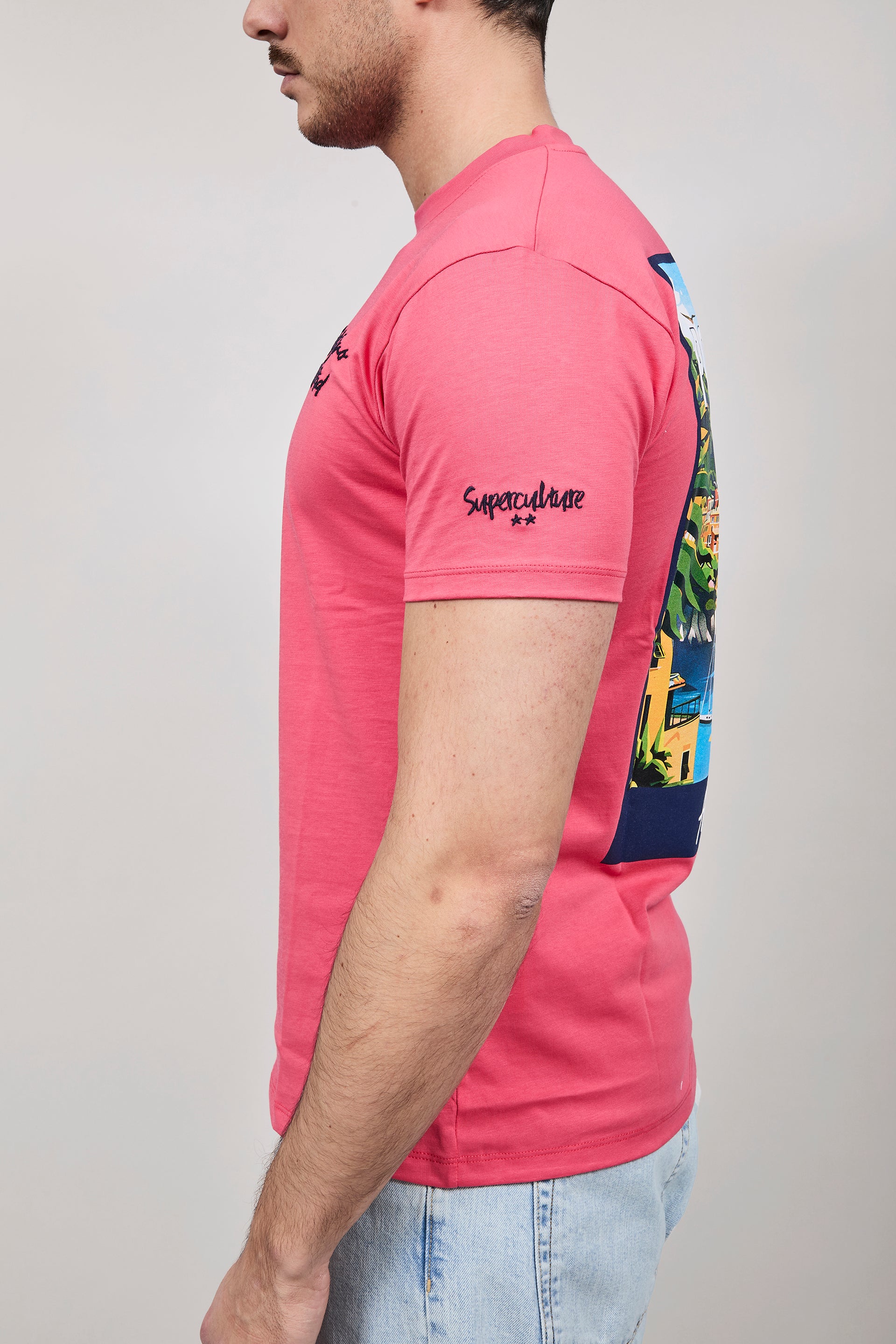 T-shirt Superculture Corallo A1819