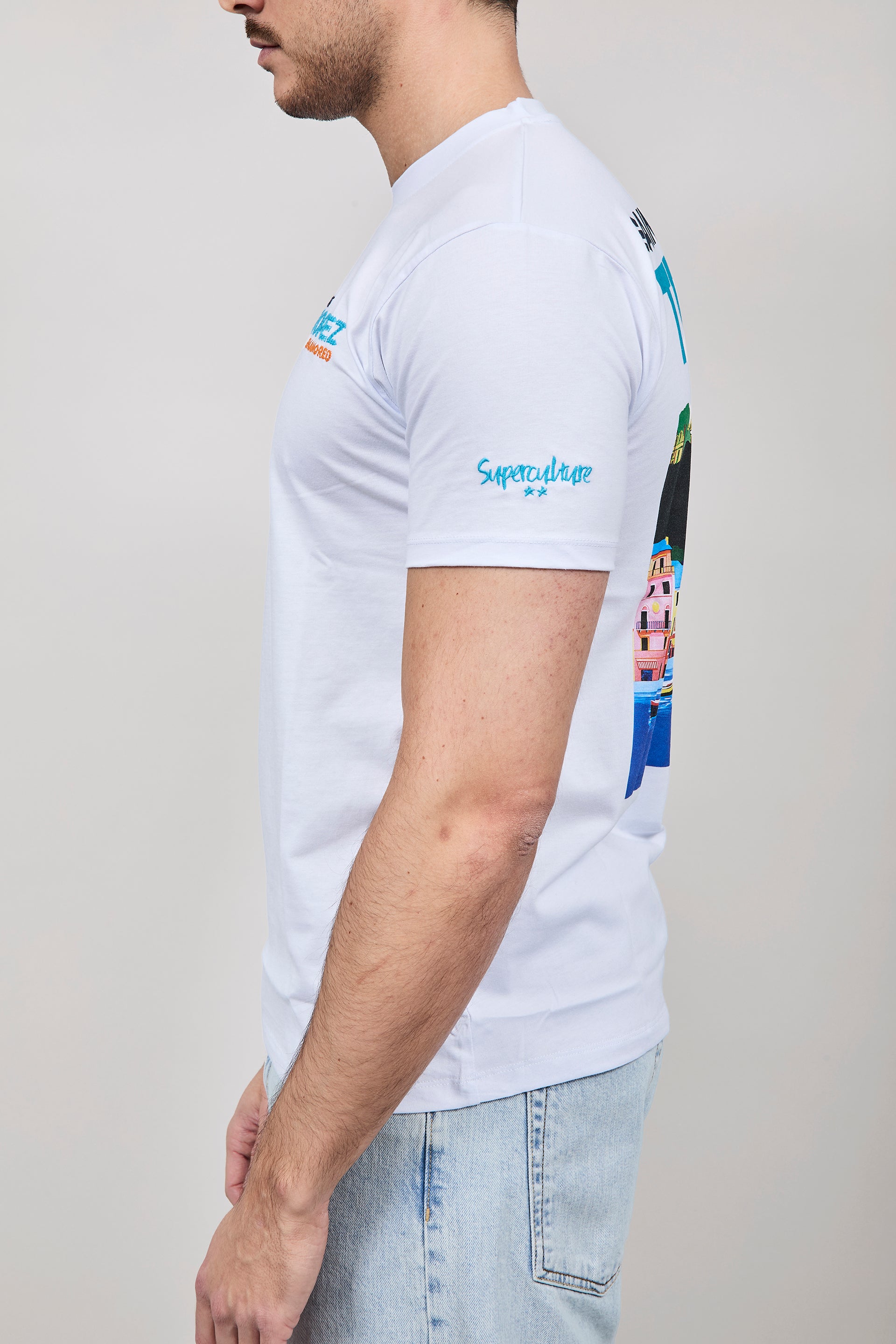 T-shirt Superculture Bianca A1813