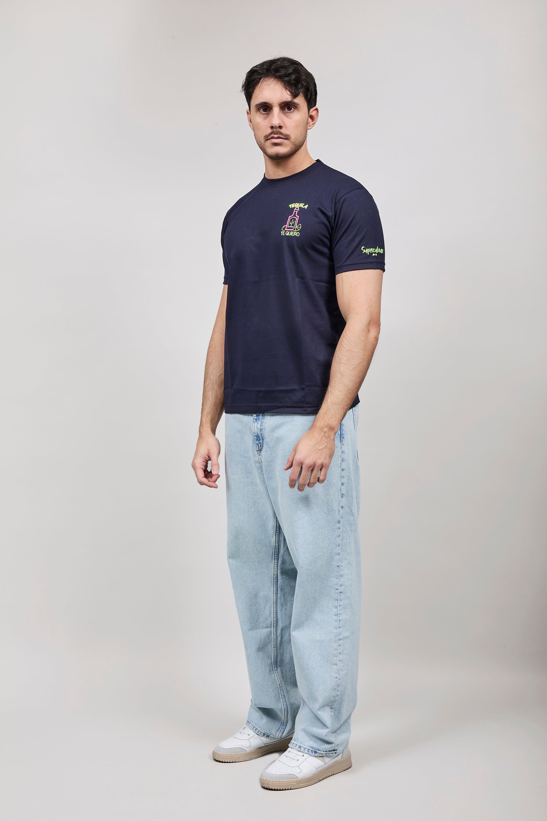 T-shirt Superculture Blu A1841