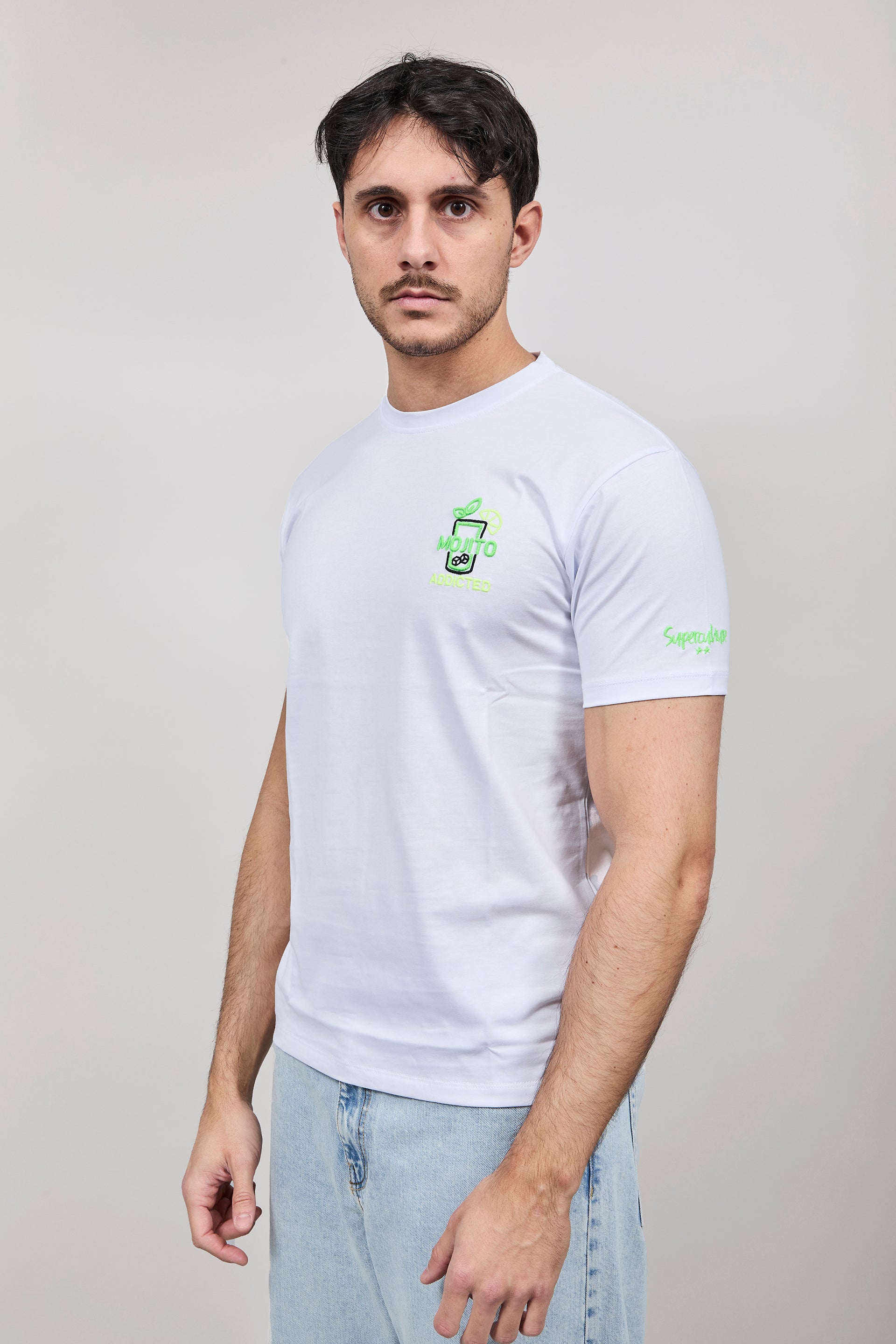 T-shirt Superculture Bianca A1843