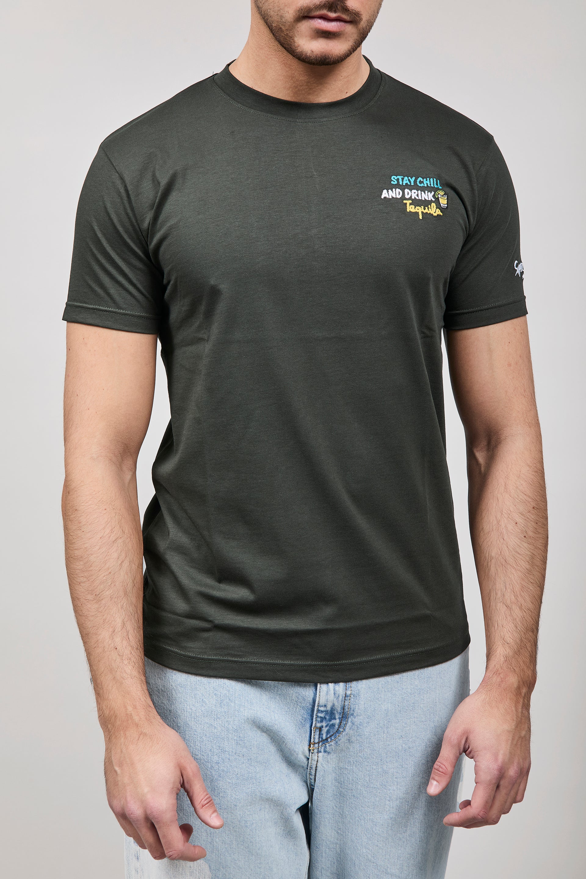 T-shirt Superculture Verde Militare A1833