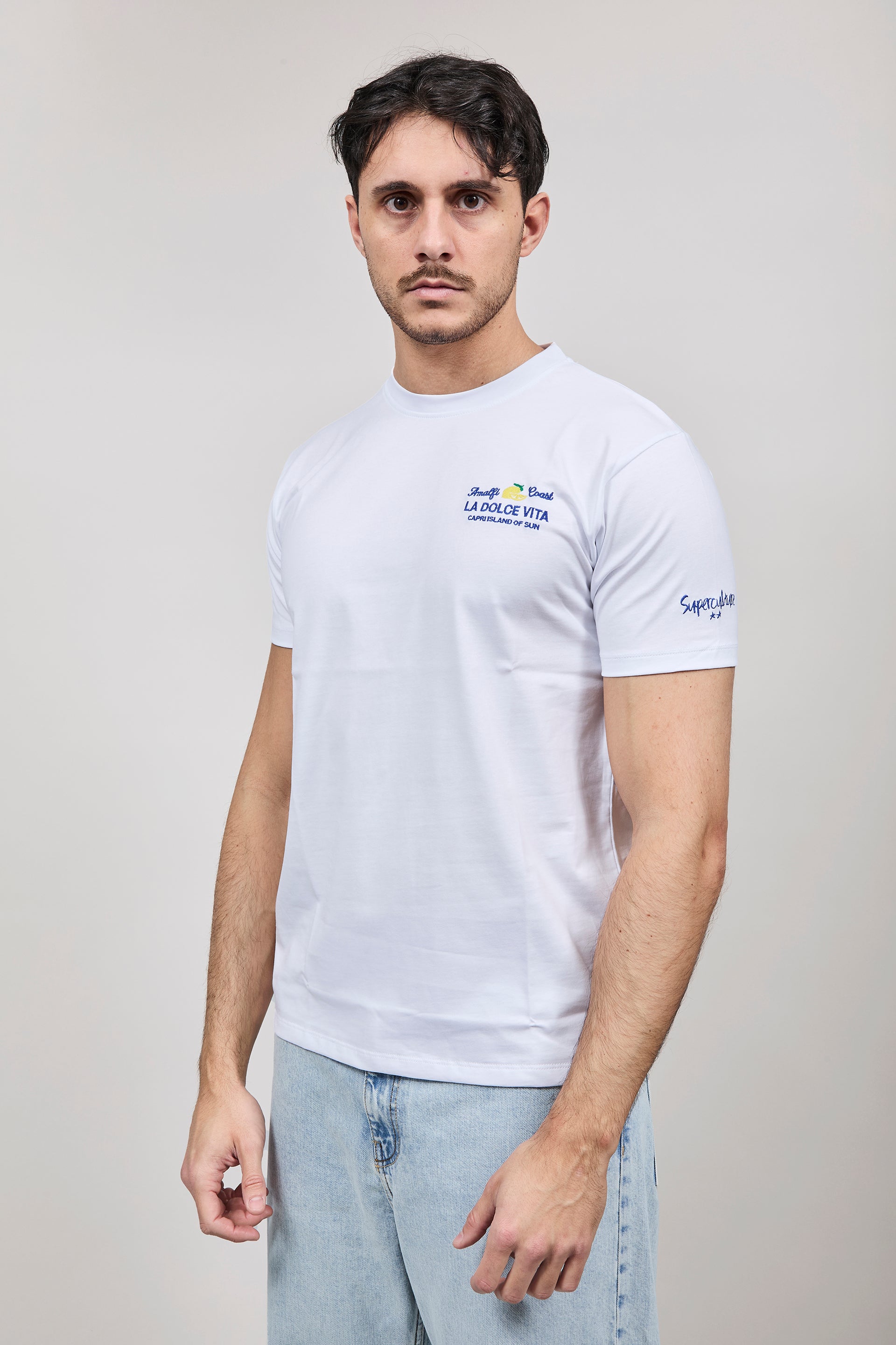 T-shirt Superculture Bianca A1849